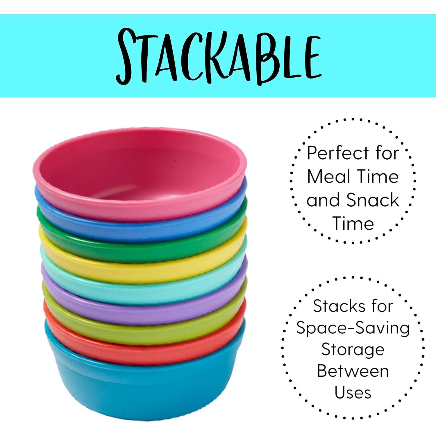 Tazones de Comida ECR4Kids ELR-18100-BE - Set de 3, Libre de BPA