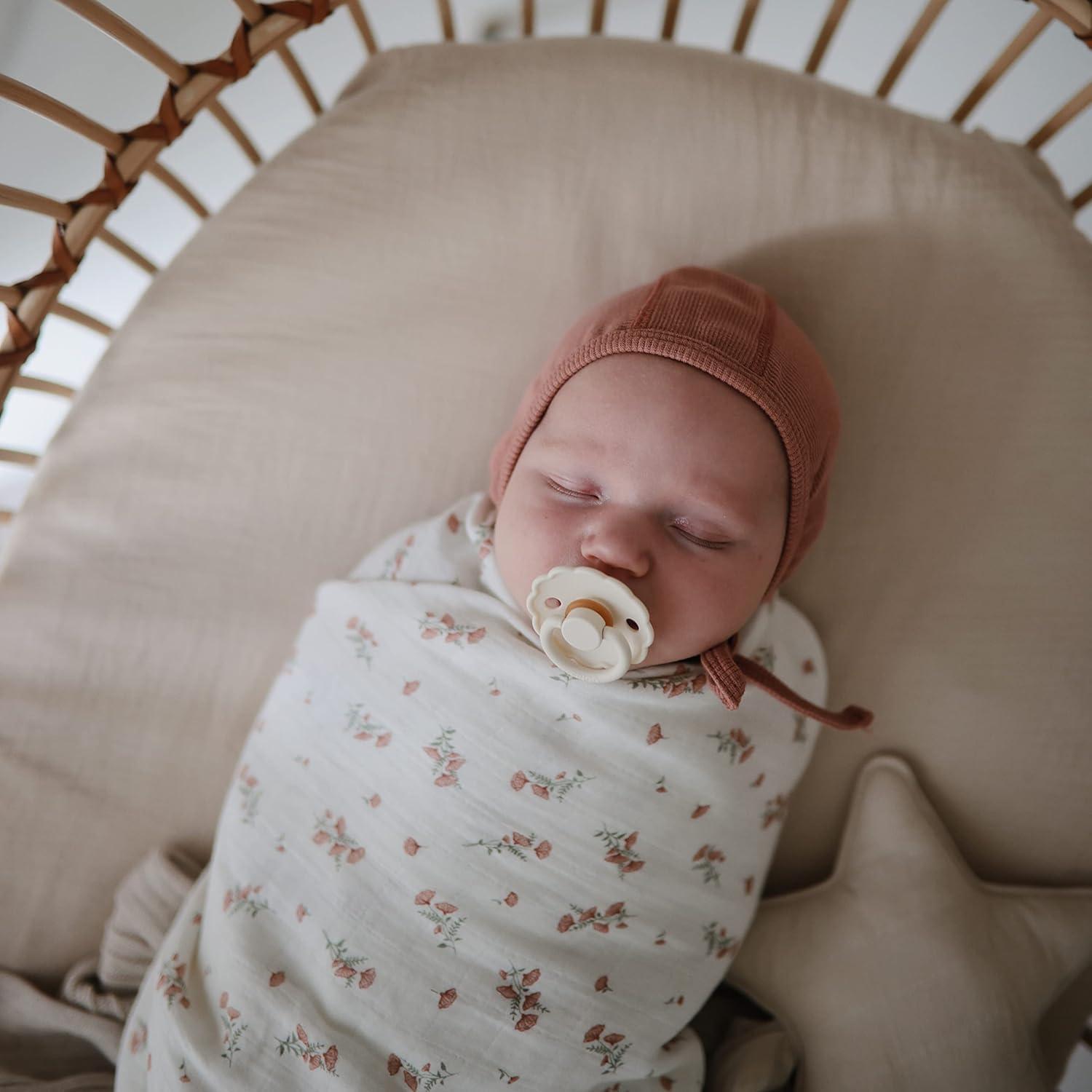 Chupete de Goma Natural FRIGG Daisy 0-6 Meses 2-Pack Libre BPA