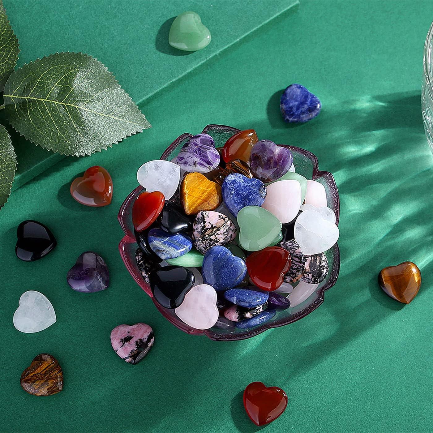 Conjunto 30 Cristales Corazón QINJIEJIE 2.03 cm Sanación Energética