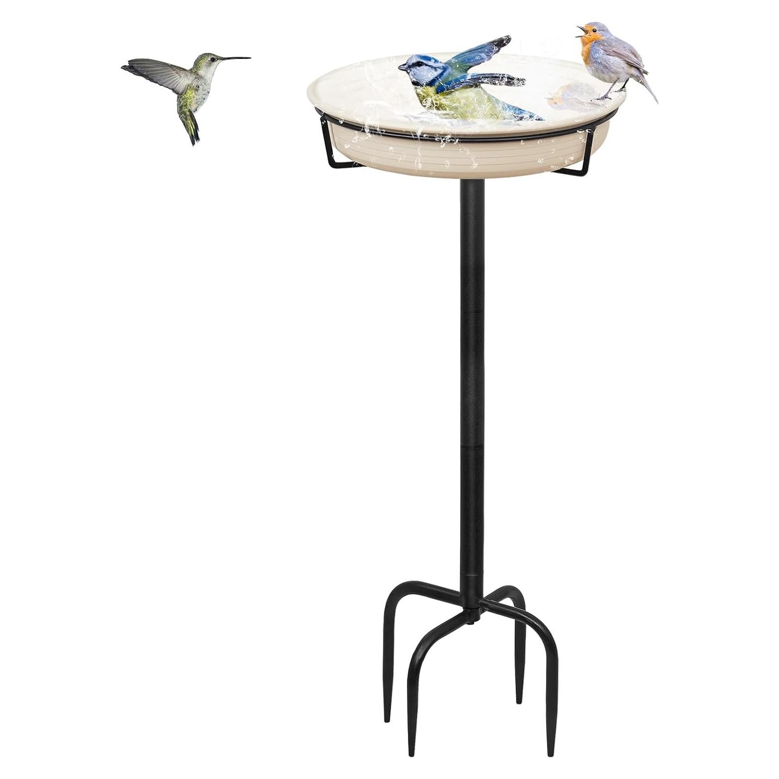 Bañera para Aves YALINKA de Metal 90.2cm con Soporte