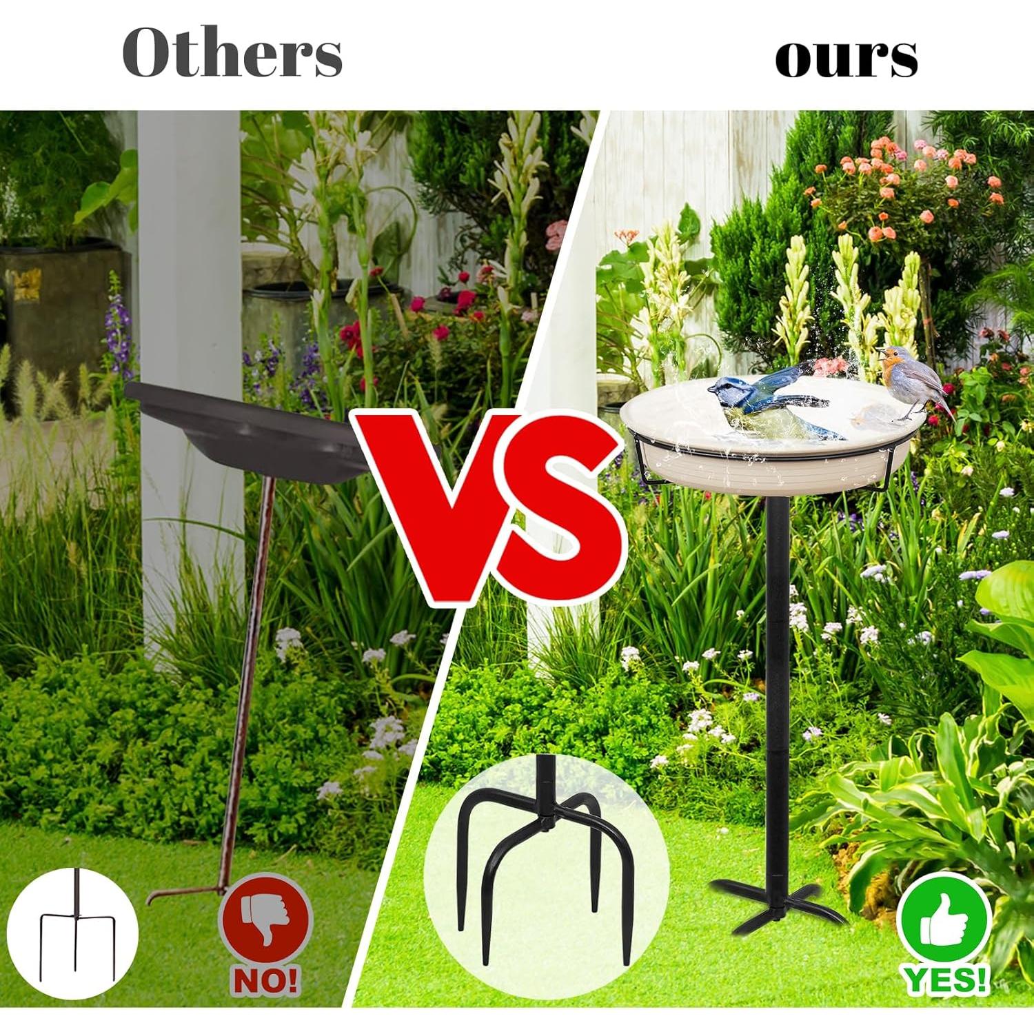 Bañera para Aves YALINKA de Metal 90.2cm con Soporte