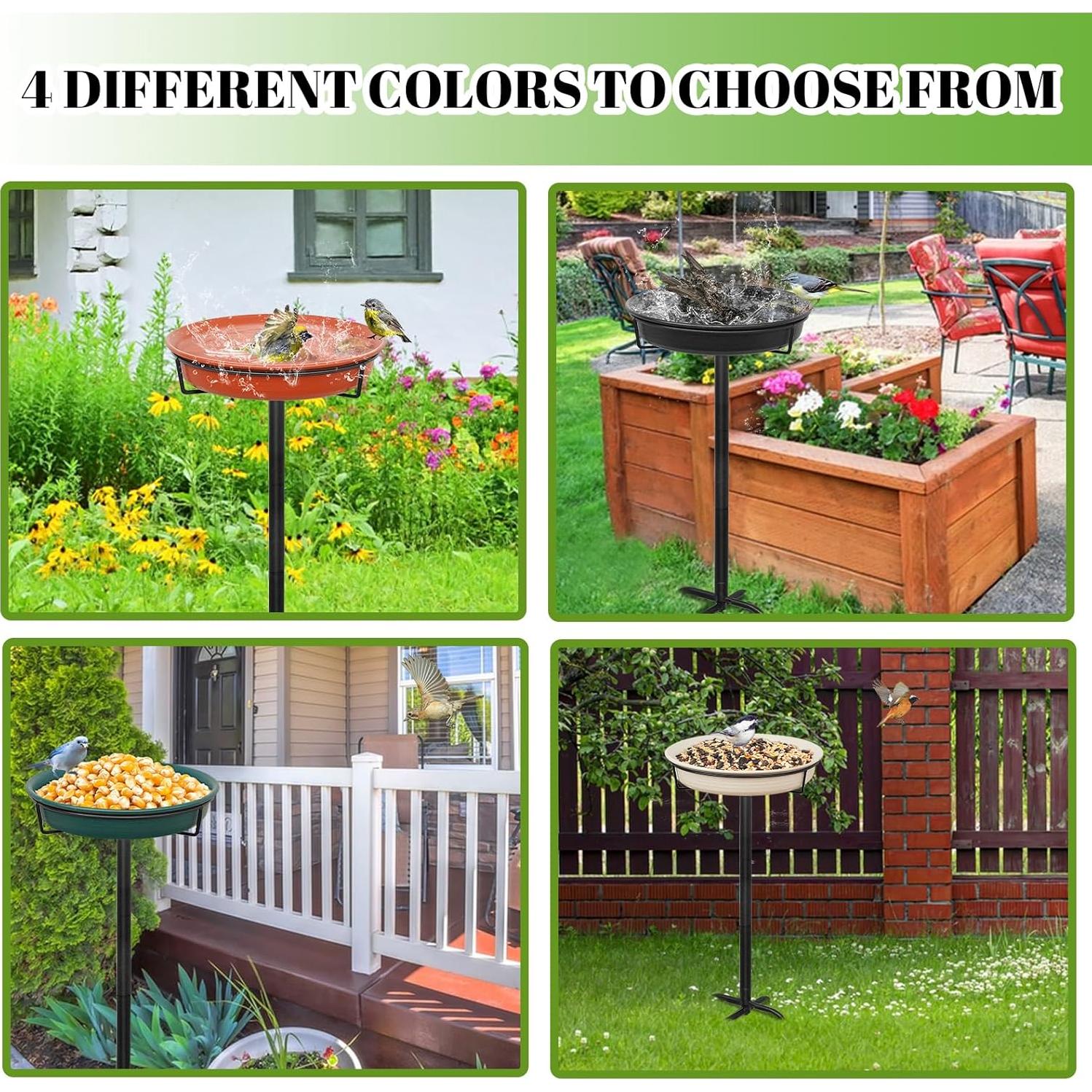 Bañera para Aves YALINKA de Metal 90.2cm con Soporte