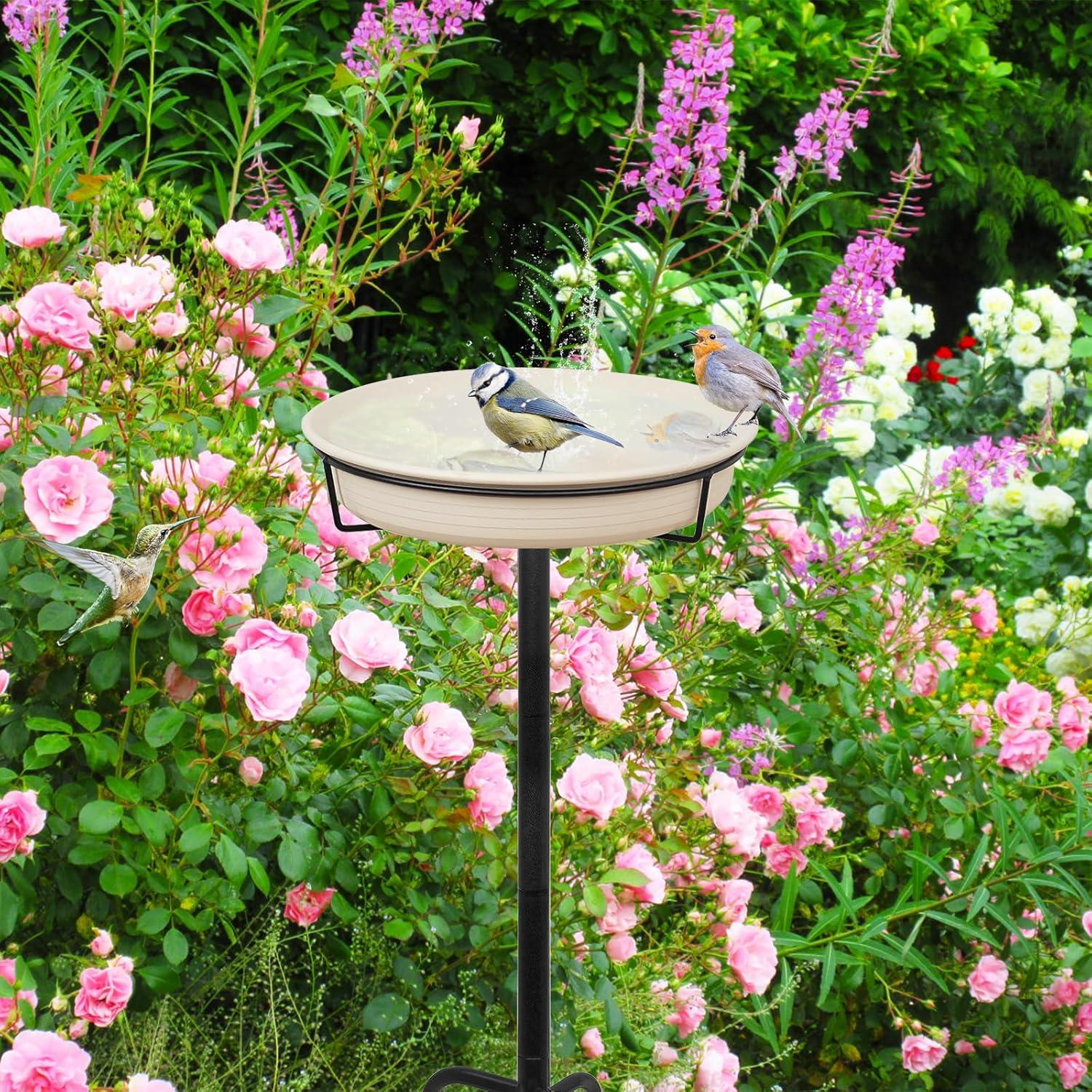 Bañera para Aves YALINKA de Metal 90.2cm con Soporte