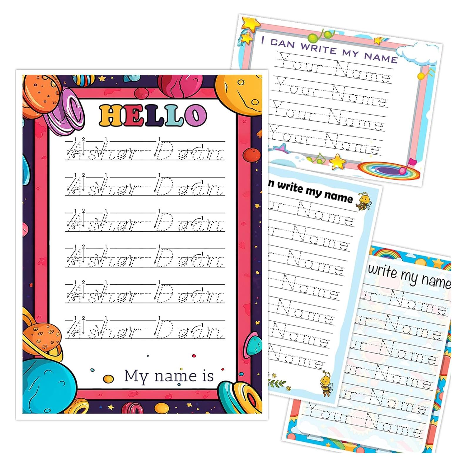 Papel A4 Personalizado para Trazado de Nombres UBJVA