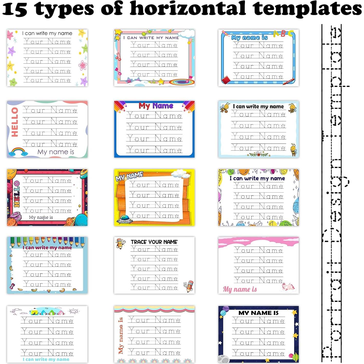 Papel A4 Personalizado para Trazado de Nombres UBJVA