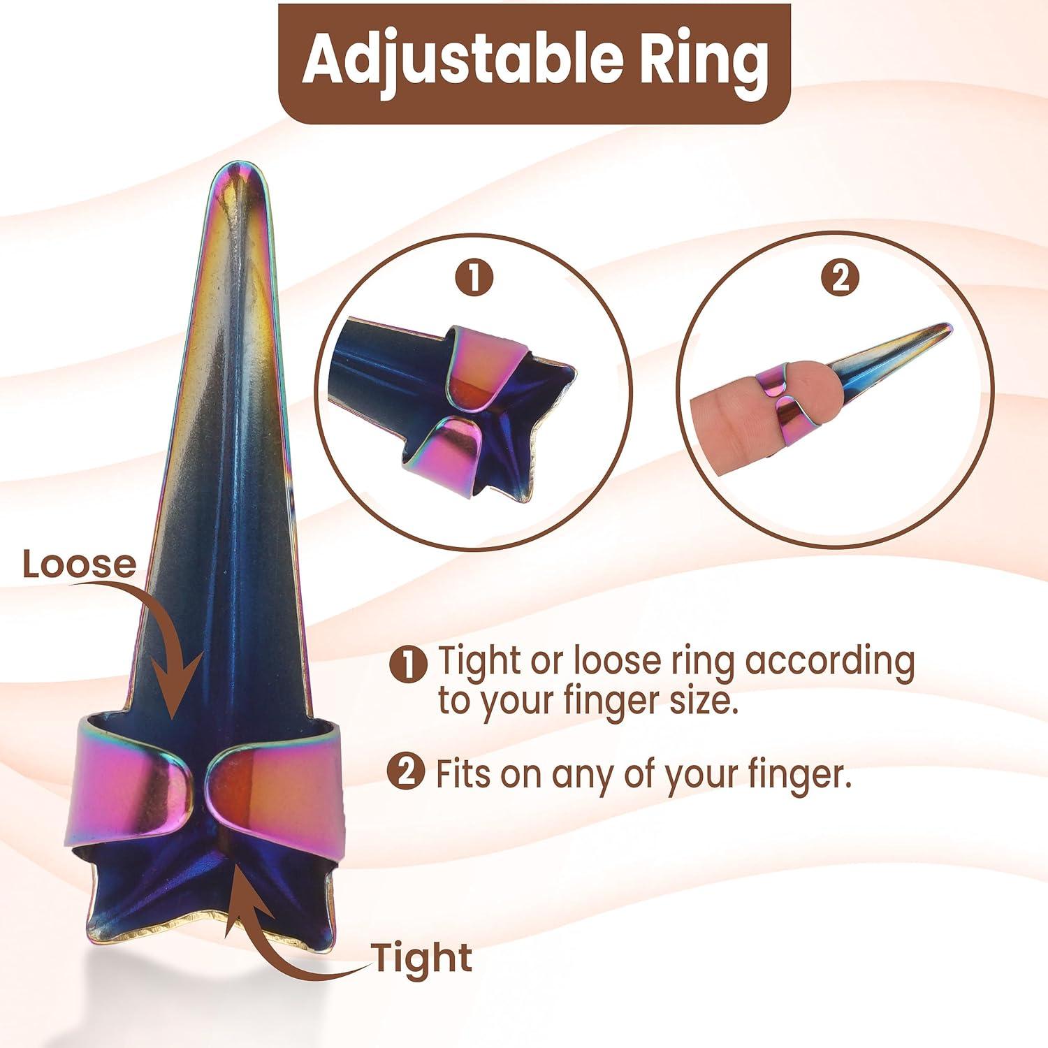 Anillo de Partición de Cabello Beauty & Crafts - Acero Inoxidable