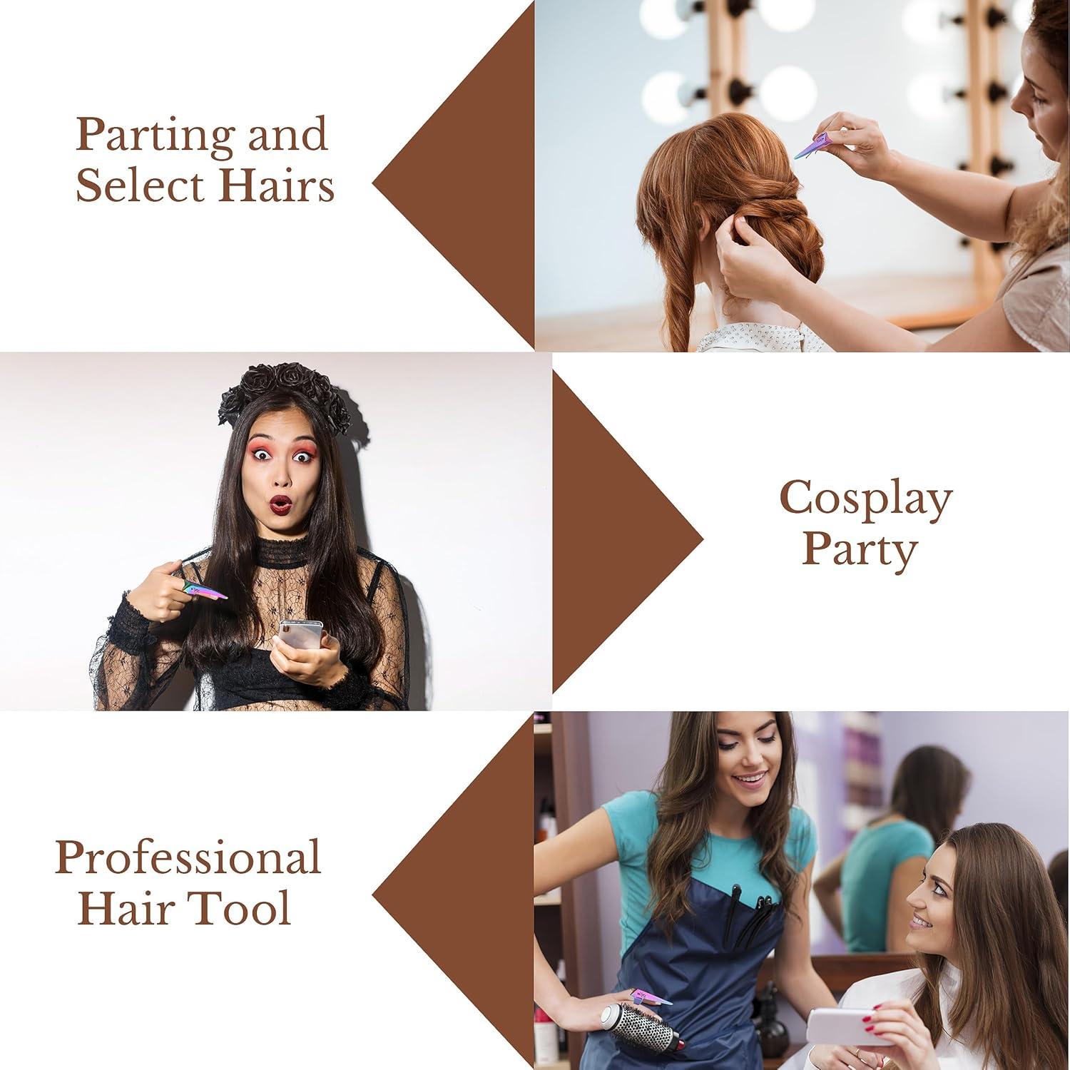 Anillo de Partición de Cabello Beauty & Crafts - Acero Inoxidable