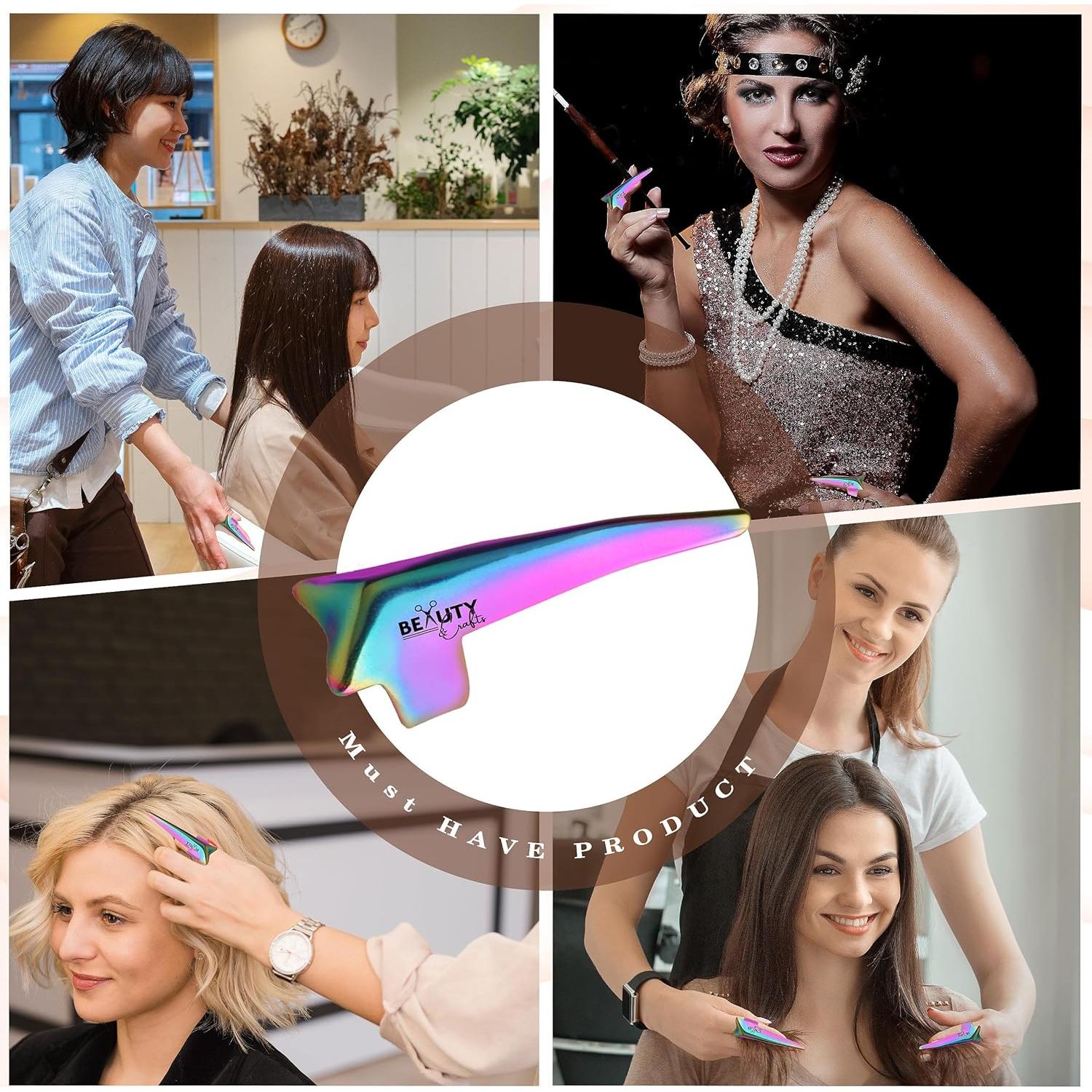 Anillo de Partición de Cabello Beauty & Crafts - Acero Inoxidable