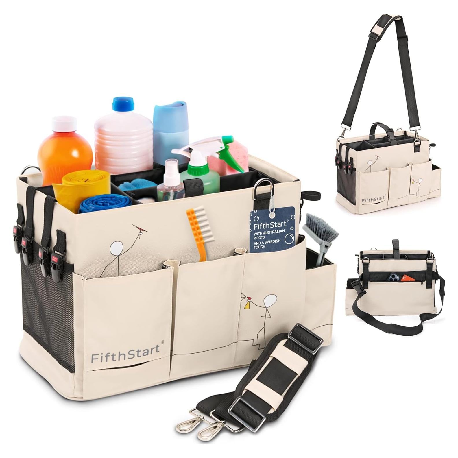 Caddy de Limpieza FifthStart Beige Pequeño 29x15.5x25 cm