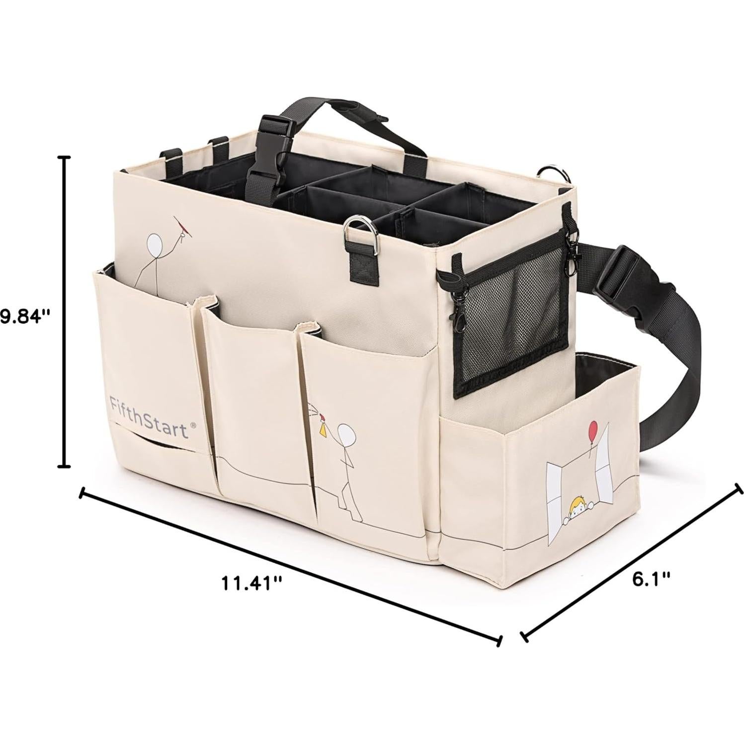 Caddy de Limpieza FifthStart Beige Pequeño 29x15.5x25 cm