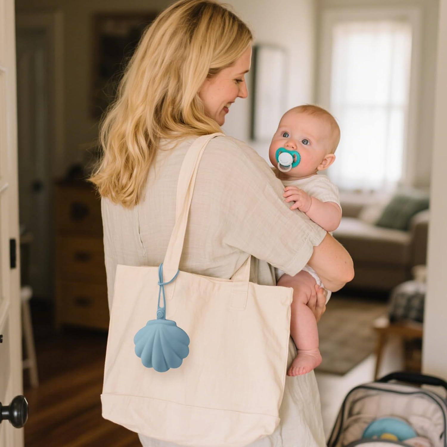 Funda de Chupete de Silicona CLYMENE Flor - 100% Apta para Alimentos