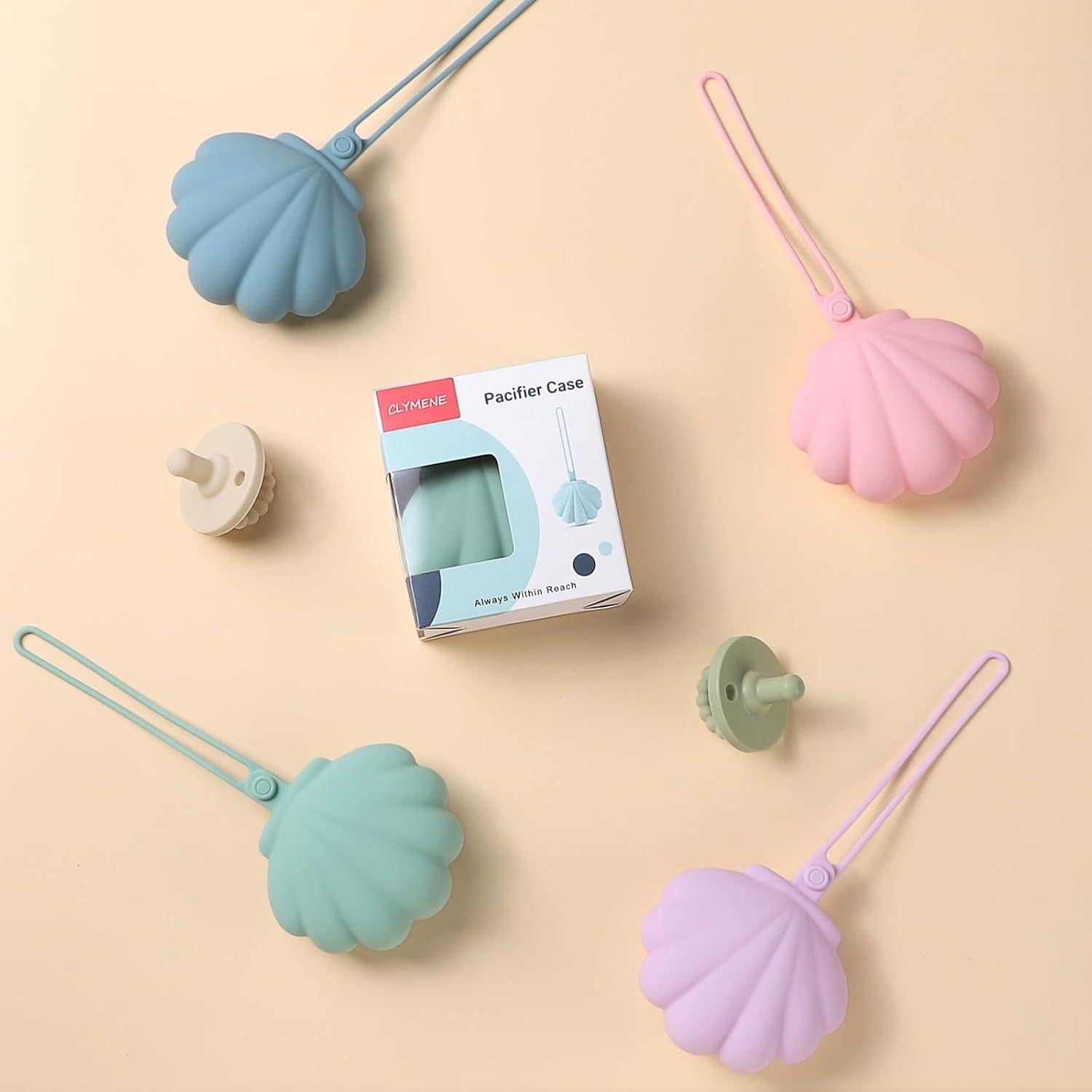 Funda de Chupete de Silicona CLYMENE Flor - 100% Apta para Alimentos