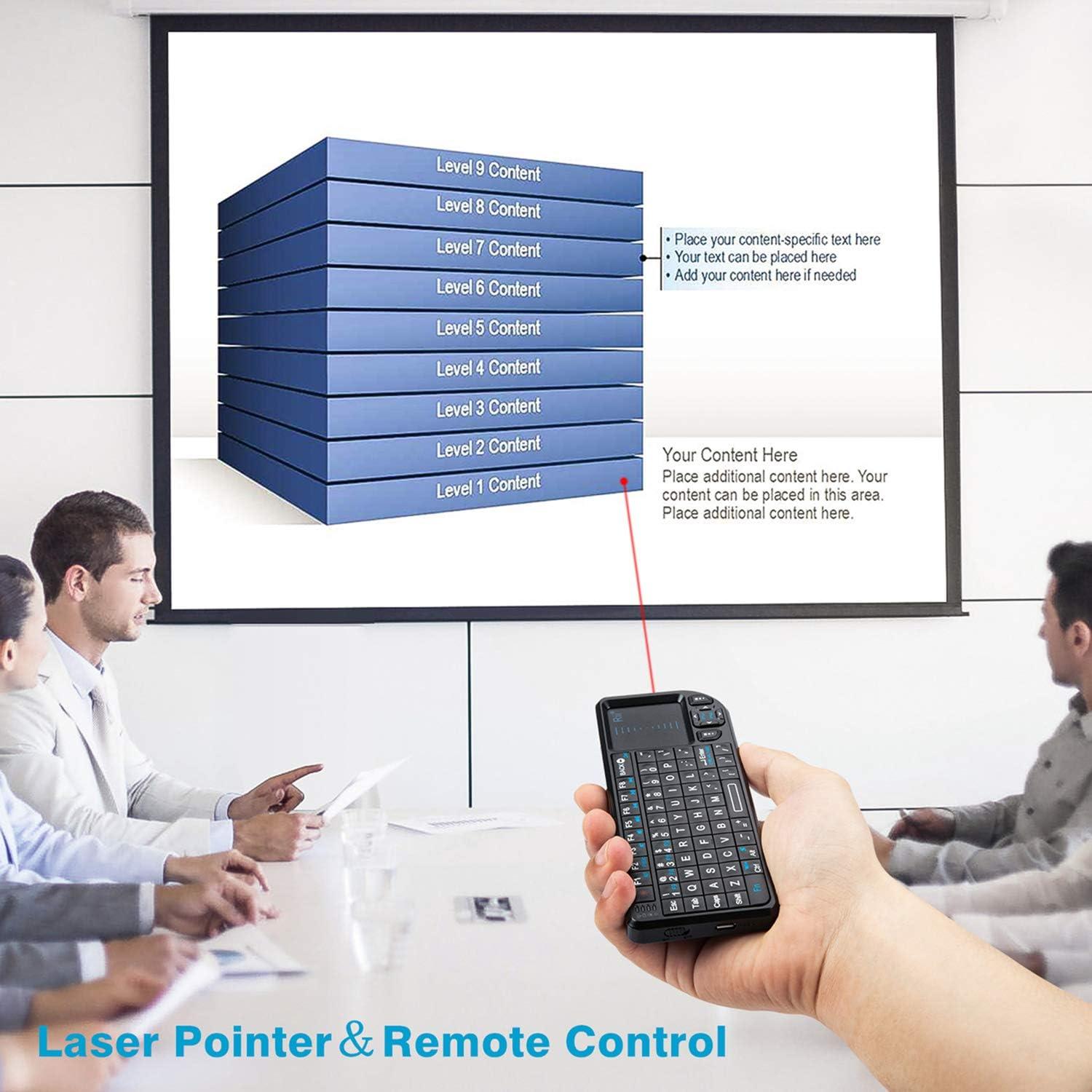 Teclado Inalámbrico Rii Mini con Touchpad y Retroiluminado