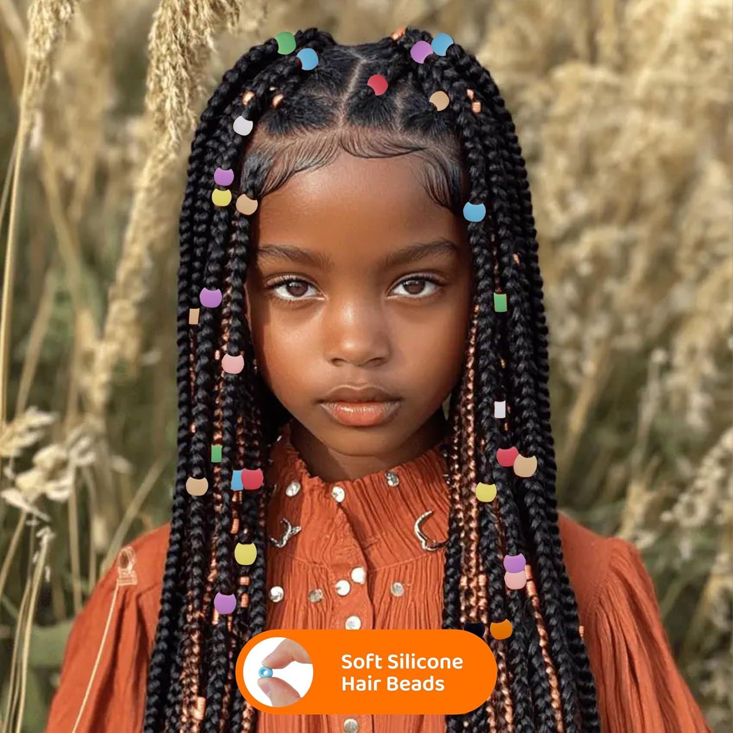 100 Perlas de Silicona para Cabello Jyukan - Accesorios Coloridos