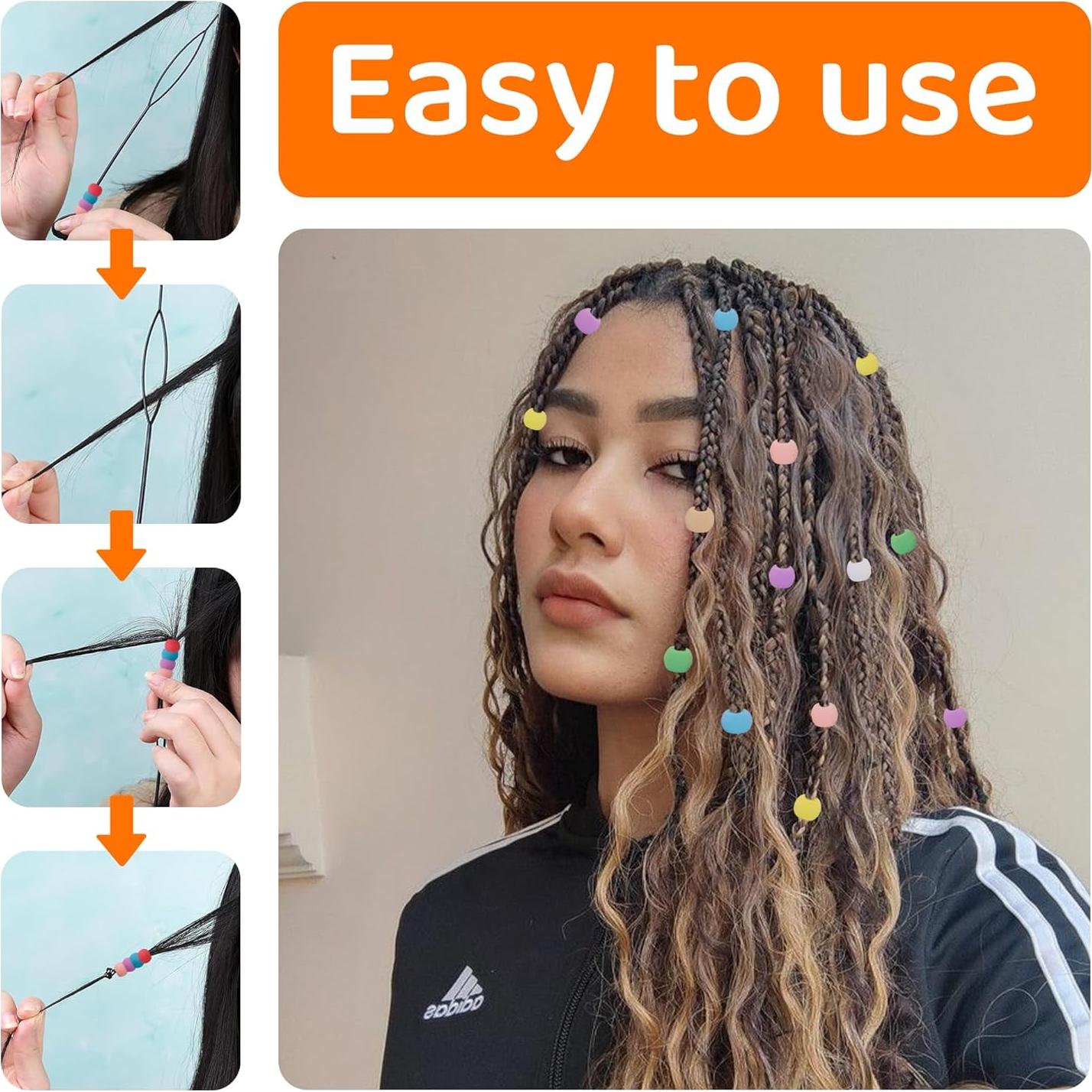 100 Perlas de Silicona para Cabello Jyukan - Accesorios Coloridos