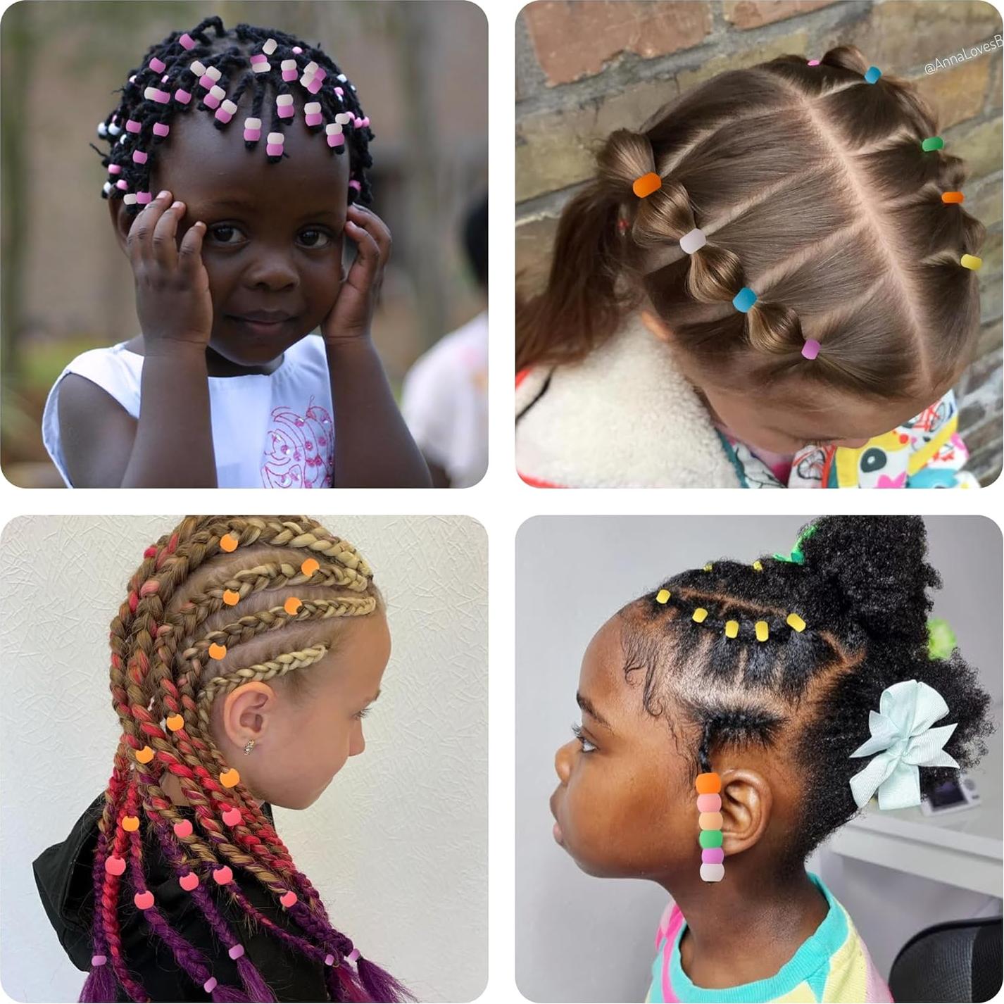 100 Perlas de Silicona para Cabello Jyukan - Accesorios Coloridos