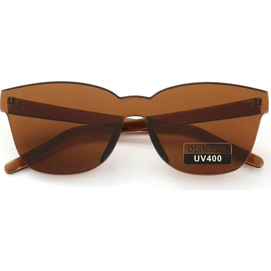 Gafas de sol grandes sin montura OLINOWL unisex UV400