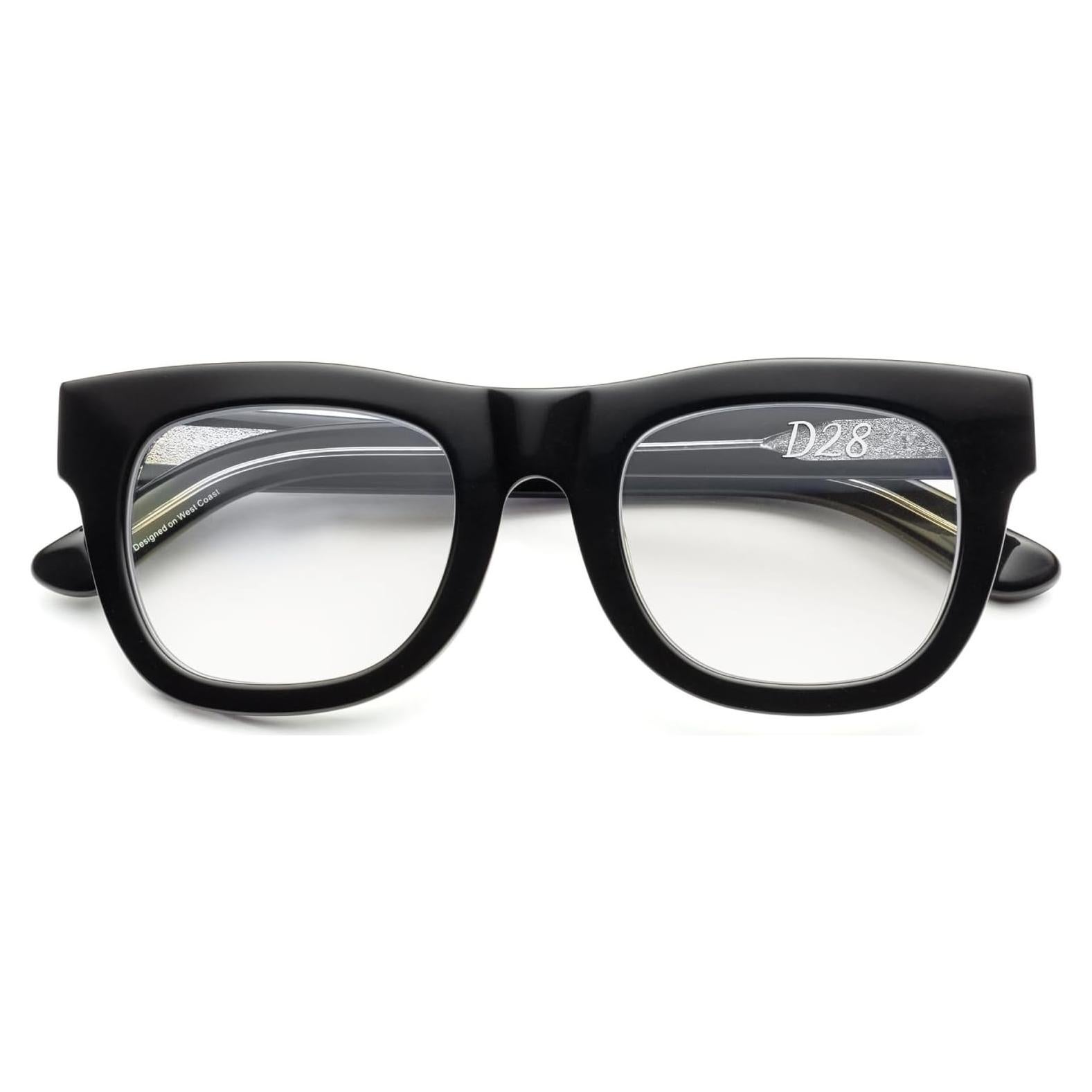 Gafas de Lectura CADDIS D28 Unisex 0.0x Negro Brillante