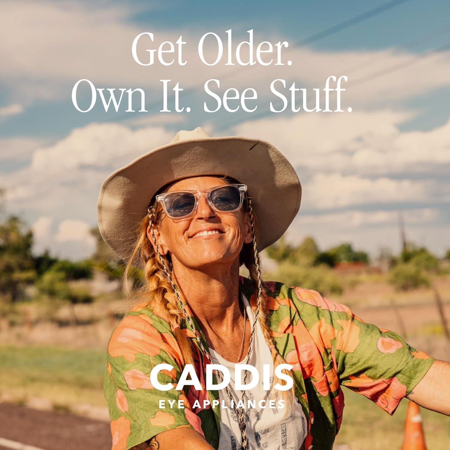 Gafas de Lectura CADDIS D28 Unisex 0.0x Negro Brillante