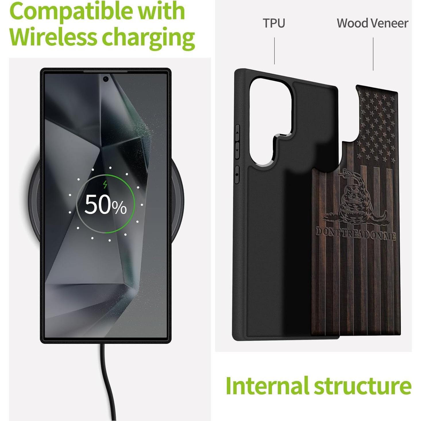 Funda de Madera Carveit para Samsung Galaxy S25 Ultra - Diseño Único