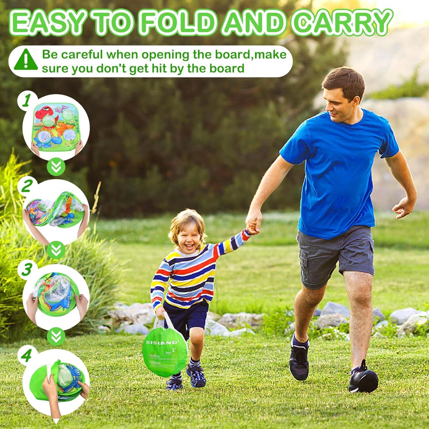 Juego de lanzamiento de bolsas de frijoles Sisland 5 en 1 para niños