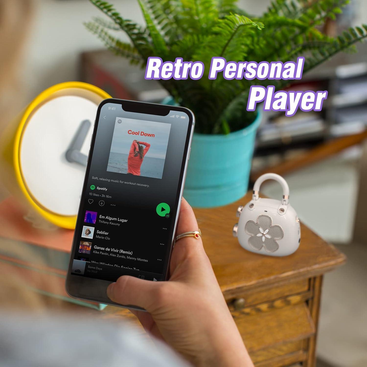 Altavoz Bluetooth DOSS Candy Mini Charm Rosa 2 en 1