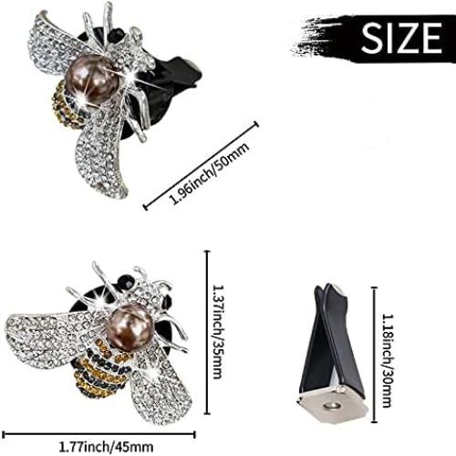 Ambientador de Auto Sozbkelns Abeja Brillante Plata Clip Aire