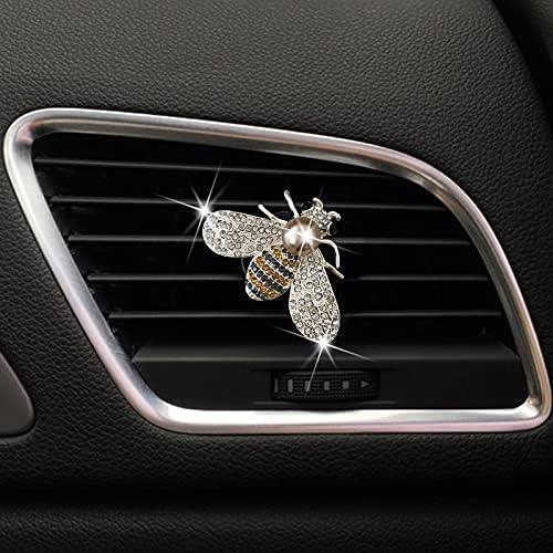 Ambientador de Auto Sozbkelns Abeja Brillante Plata Clip Aire