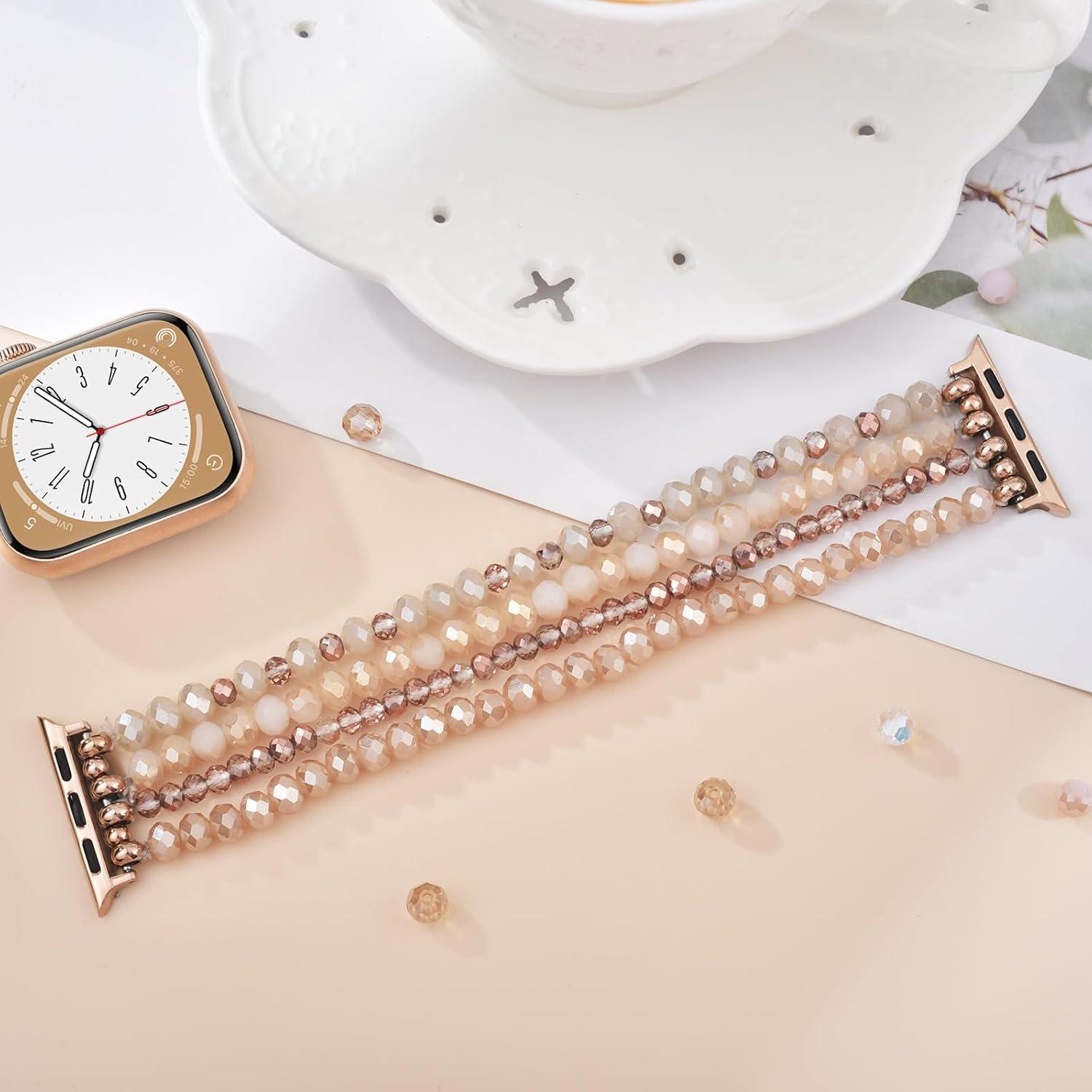 Pulsera de Perlas VISOOM para Apple Watch 38mm-42mm Mujeres