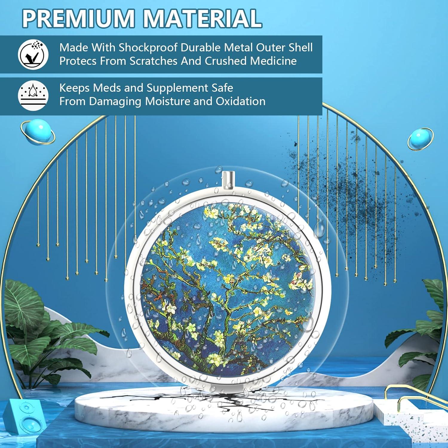 Caja de Pastillas Portátil Hion 3 Compartimentos 5x3 cm