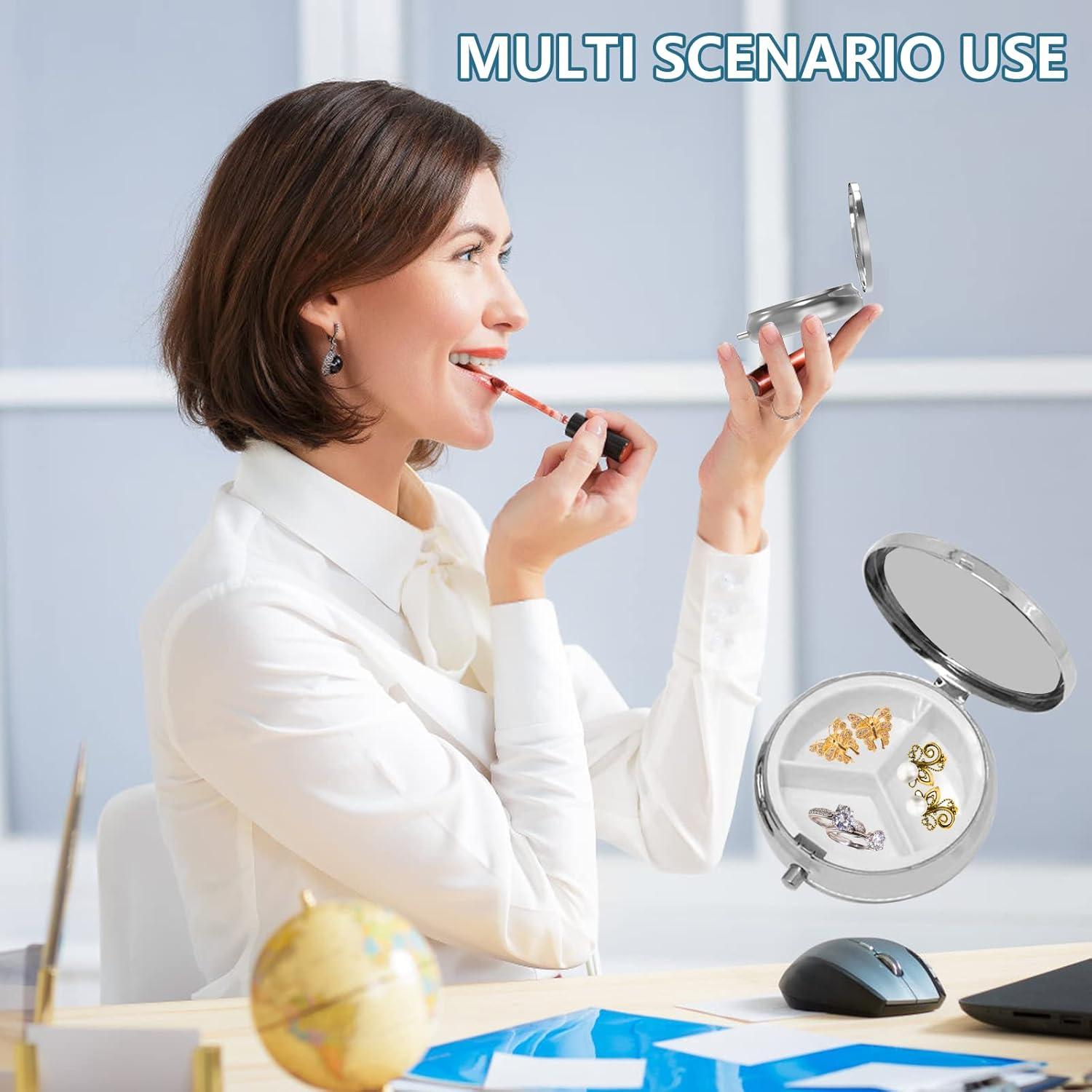 Caja de Pastillas Portátil Hion 3 Compartimentos 5x3 cm