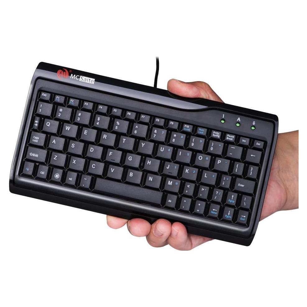 Teclado Mini USB MCSaite 78 Teclas Portátil 22x11cm