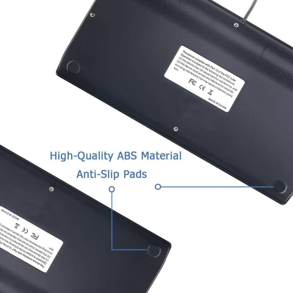 Teclado Mini USB MCSaite 78 Teclas Portátil 22x11cm