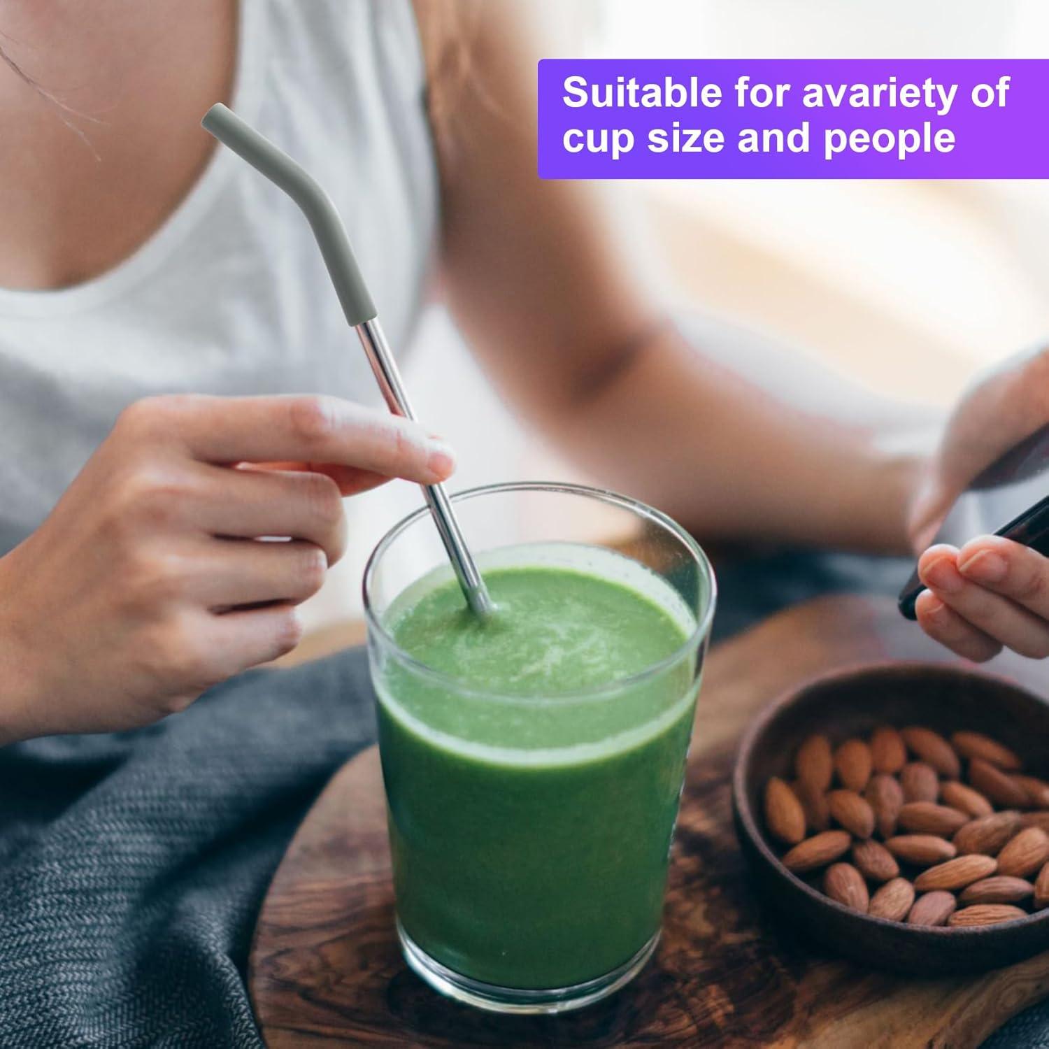 6 Puntas de Silicona Verde Militar HINZIC 8mm Reutilizables