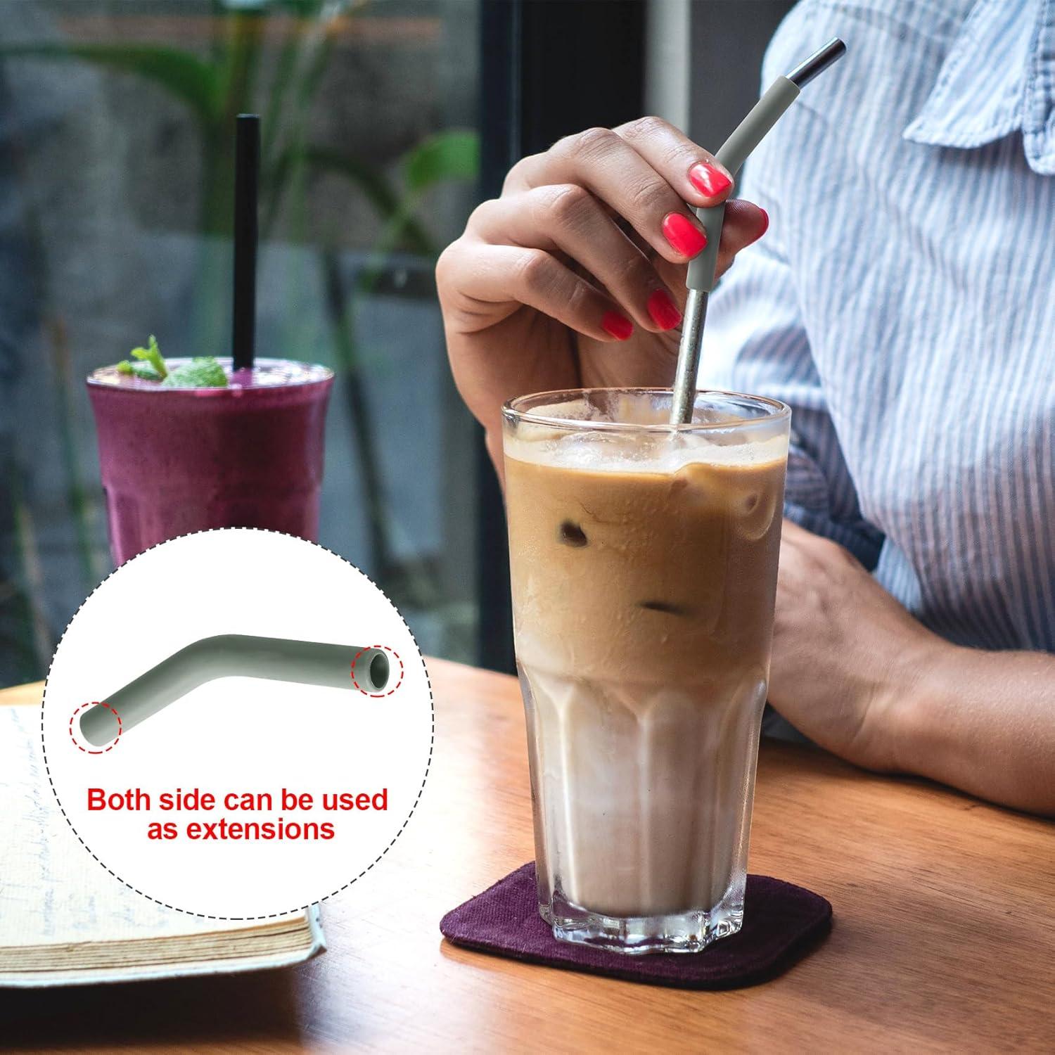 6 Puntas de Silicona Verde Militar HINZIC 8mm Reutilizables