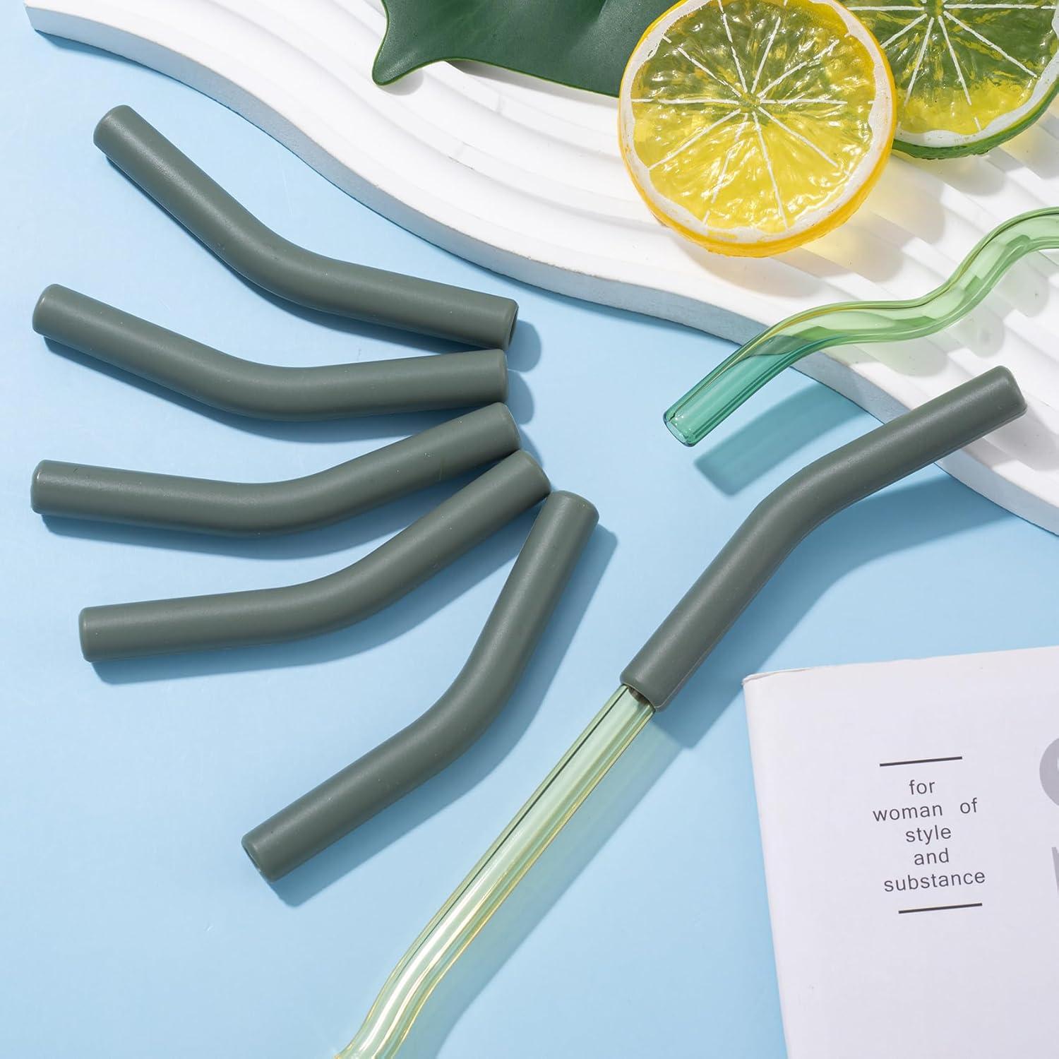 6 Puntas de Silicona Verde Militar HINZIC 8mm Reutilizables