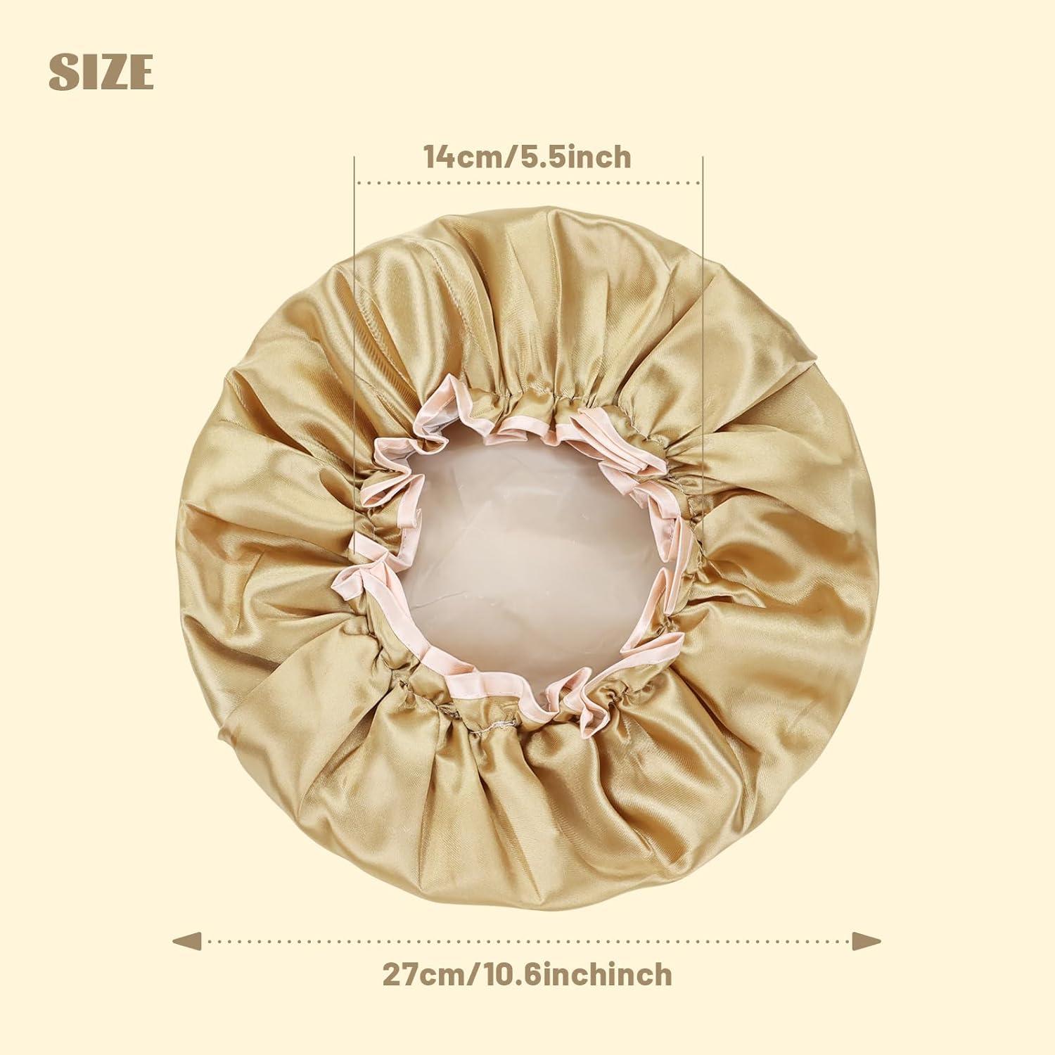 Gorro de Ducha Impermeable Reutilizable Lawie - 4 Pack Ajustable