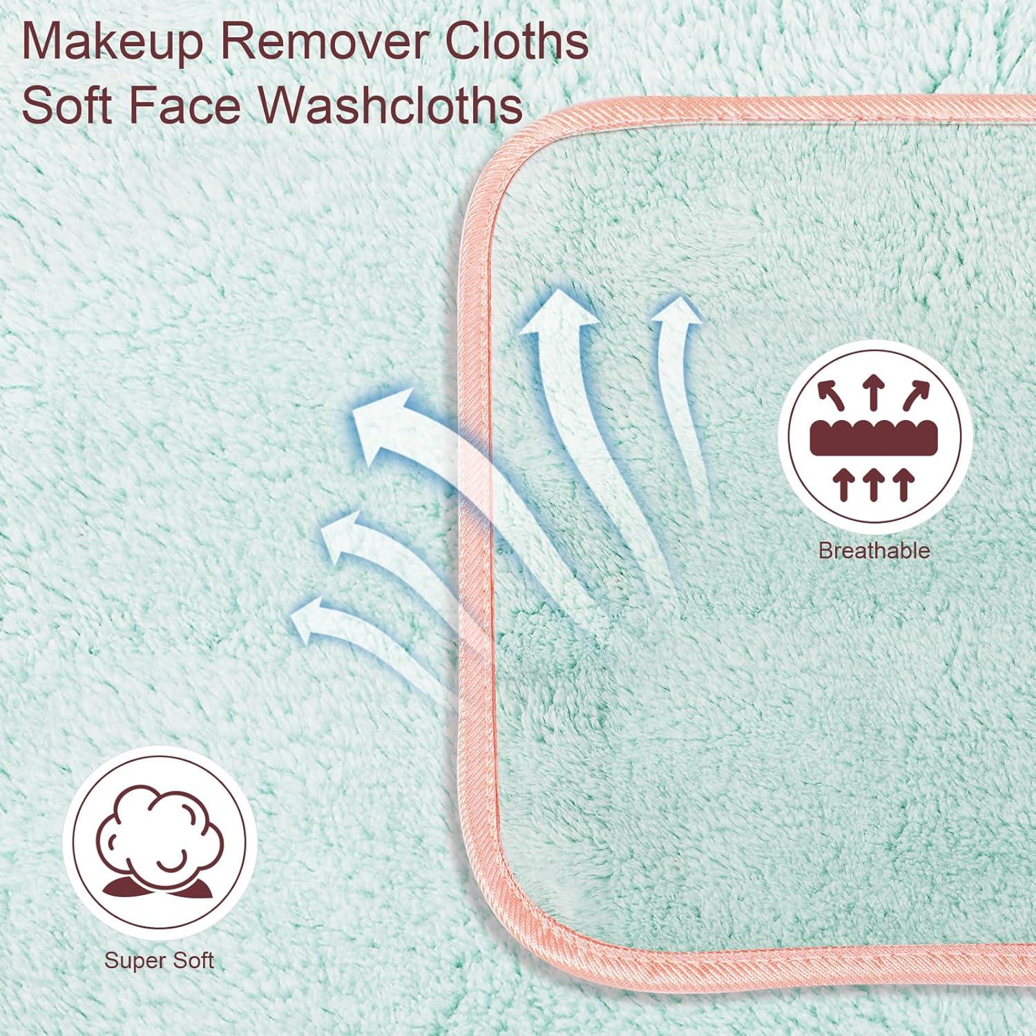 Paquete de 6 Paños Desmaquillantes Reutilizables PHOGARY Verde 20x20 cm