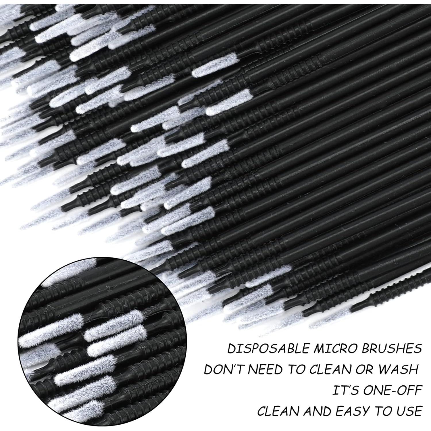 200PCS Micro Aplicadores Desechables G2PLUS - Negro 10cm