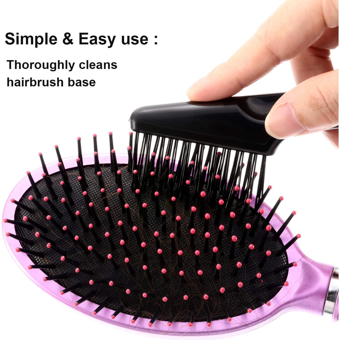 Limpiador de Cepillos para el Cabello Yaomiao 2 Pcs Negro