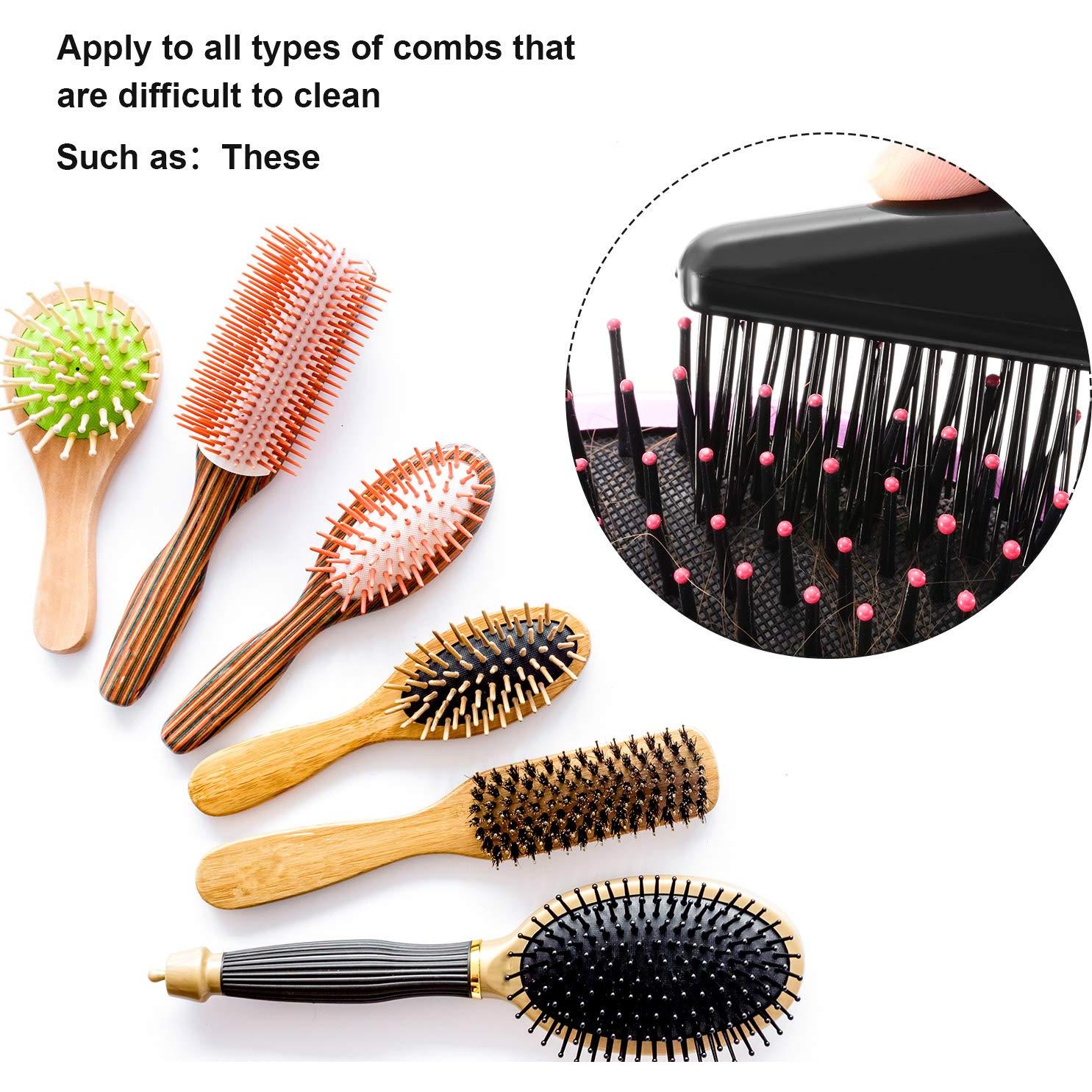 Limpiador de Cepillos para el Cabello Yaomiao 2 Pcs Negro