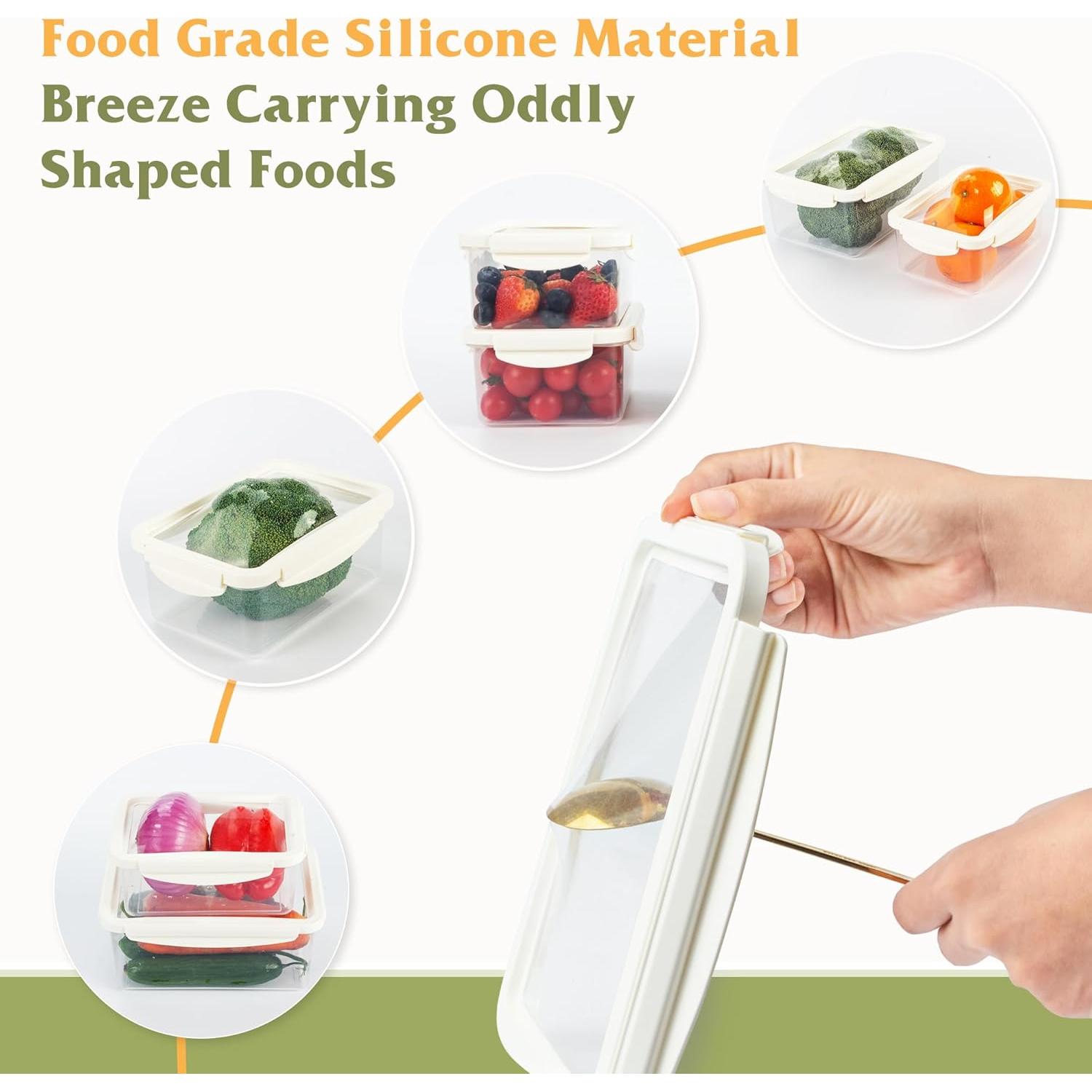 Contenedores de Almacenamiento de Alimentos Shantou 2 Pcs M+L