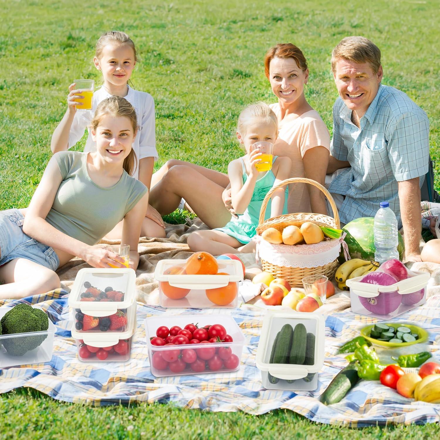 Contenedores de Almacenamiento de Alimentos Shantou 2 Pcs M+L