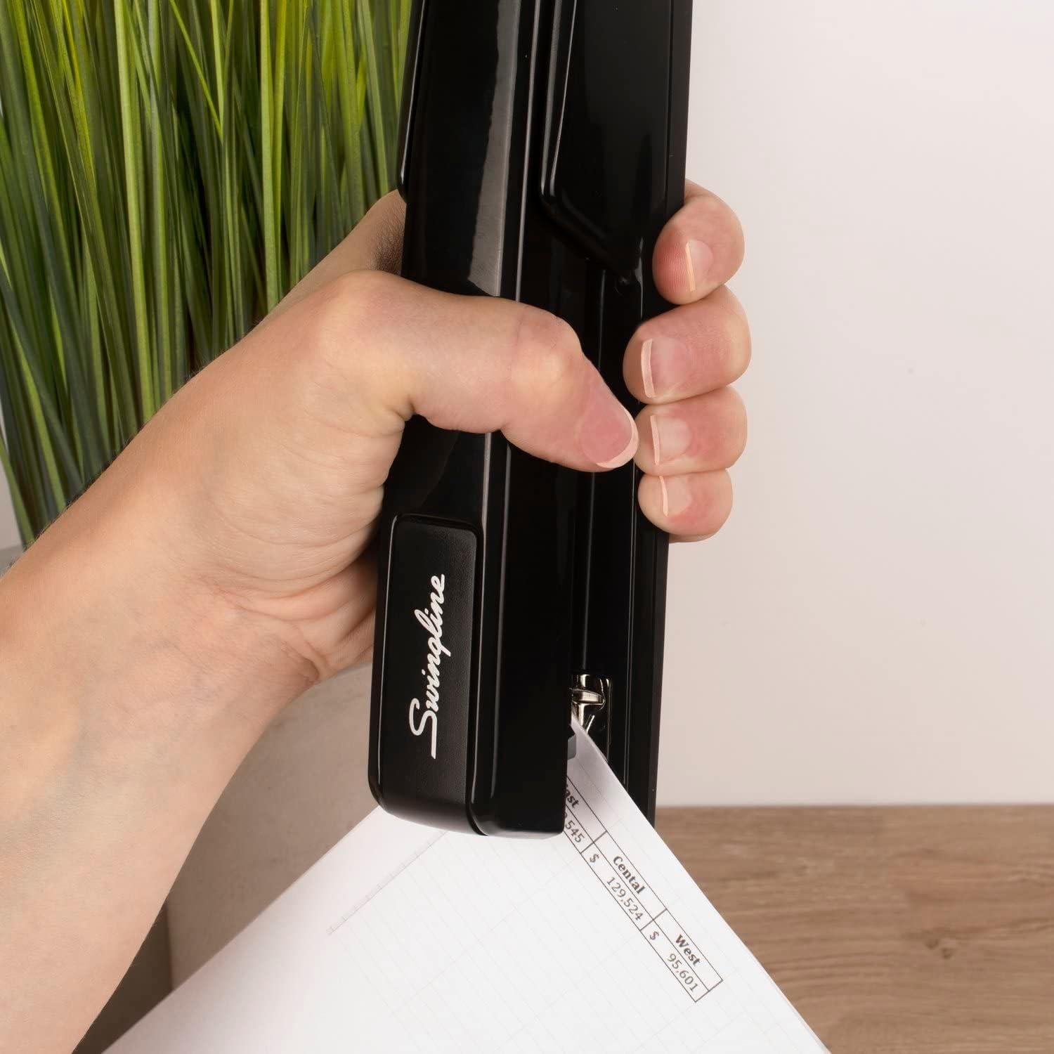 Grapadora Swingline 747 Metálica Negra 30 Hojas Sin Atascos