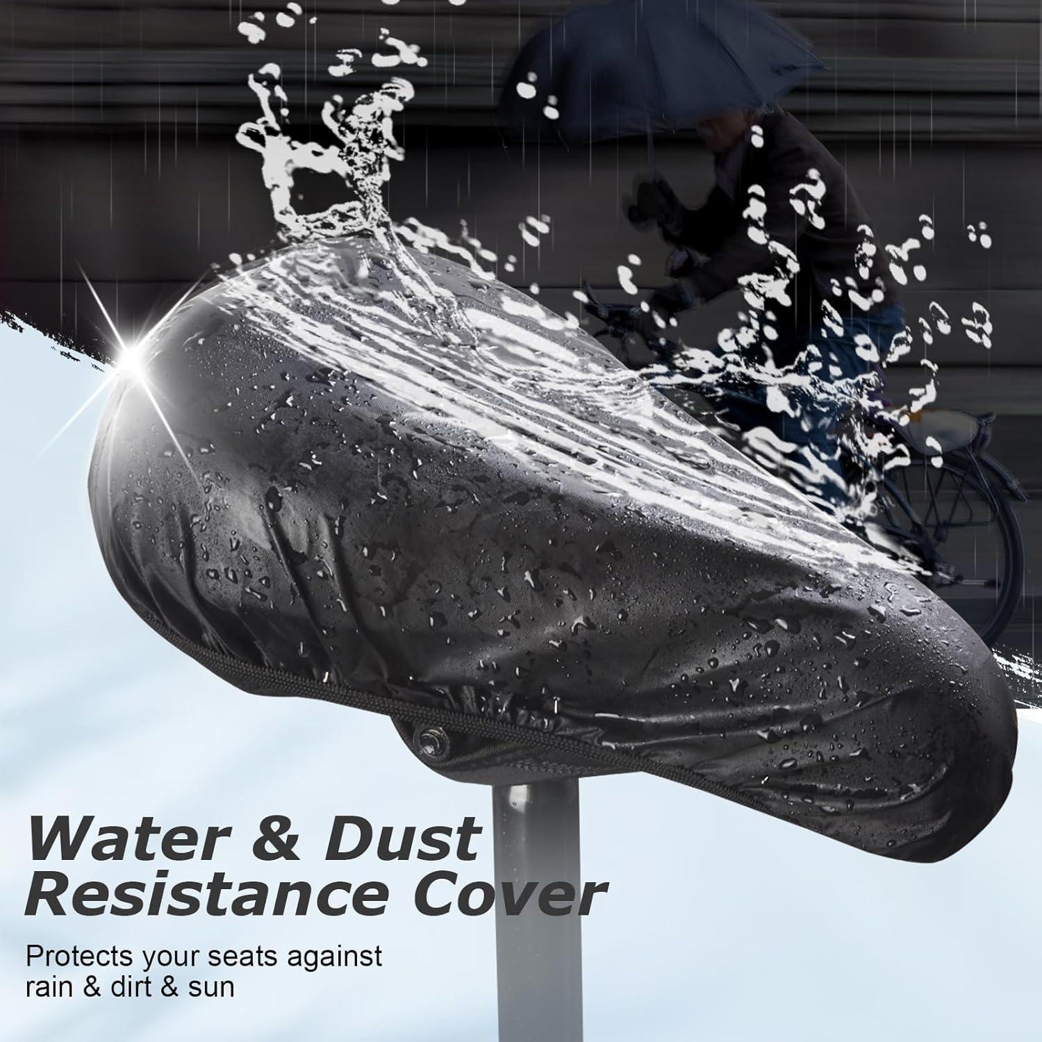 Cojín de Asiento de Bicicleta Zacro - Gel Acolchado Negro