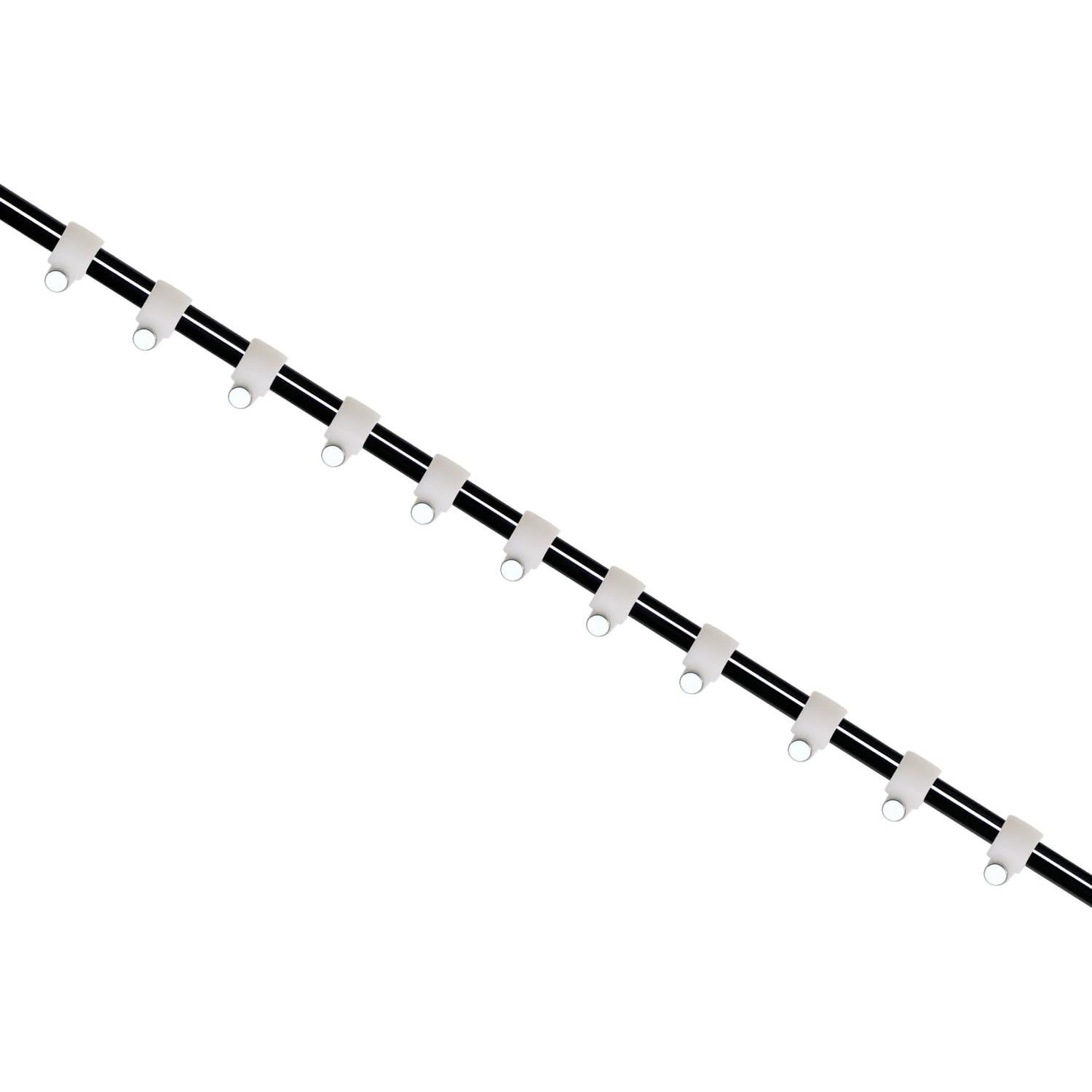 Clips de Cable Ethernet Mini Skater 3.5mm Blancos 100 Pcs