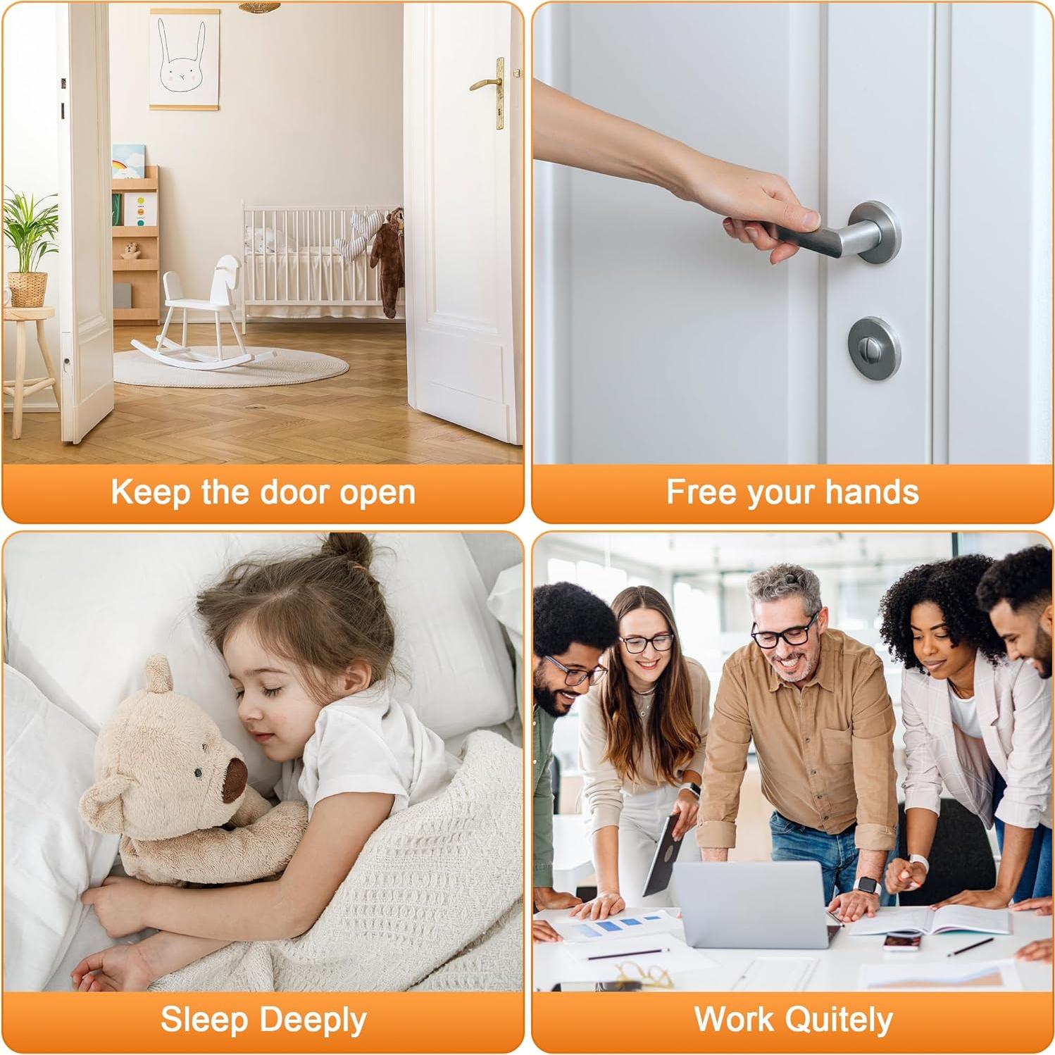 Paradas de Puerta Magnéticas Crosize 2 Paquete Acero Inoxidable