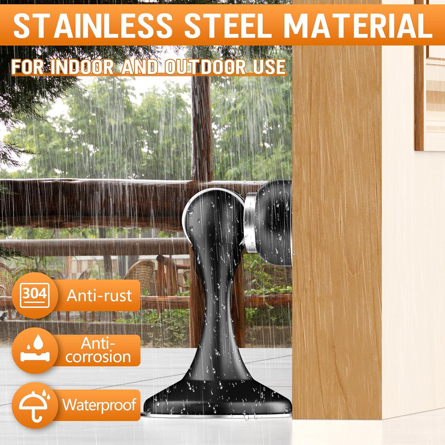 Paradas de Puerta Magnéticas Crosize 2 Paquete Acero Inoxidable