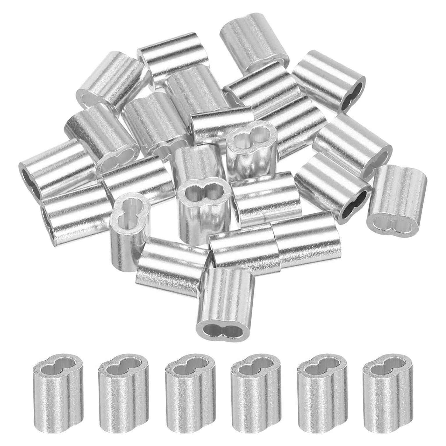 Mangas de Crimpado de Aluminio YAMASO 30pcs 6.35mm