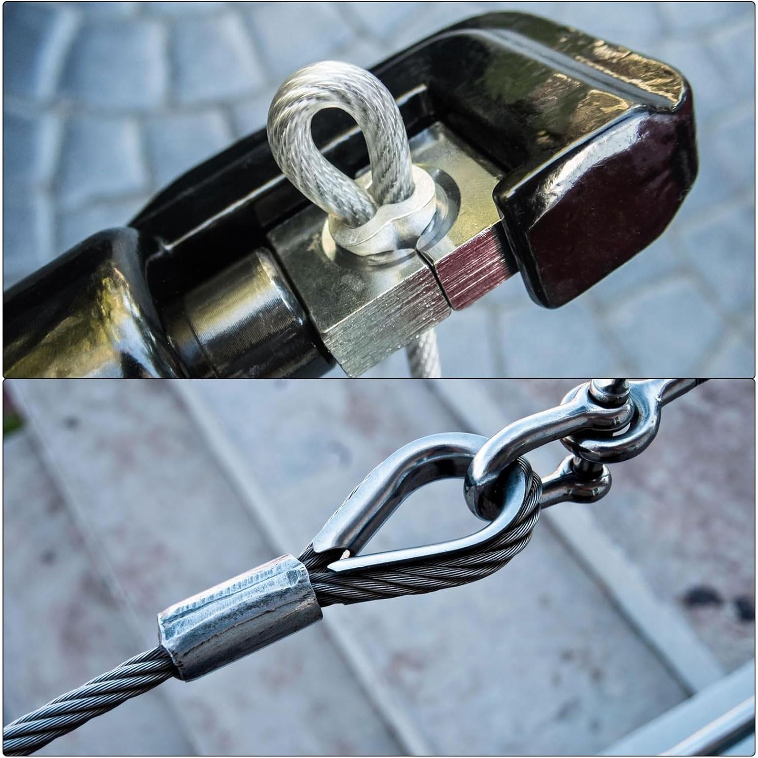 Mangas de Crimpado de Aluminio YAMASO 30pcs 6.35mm